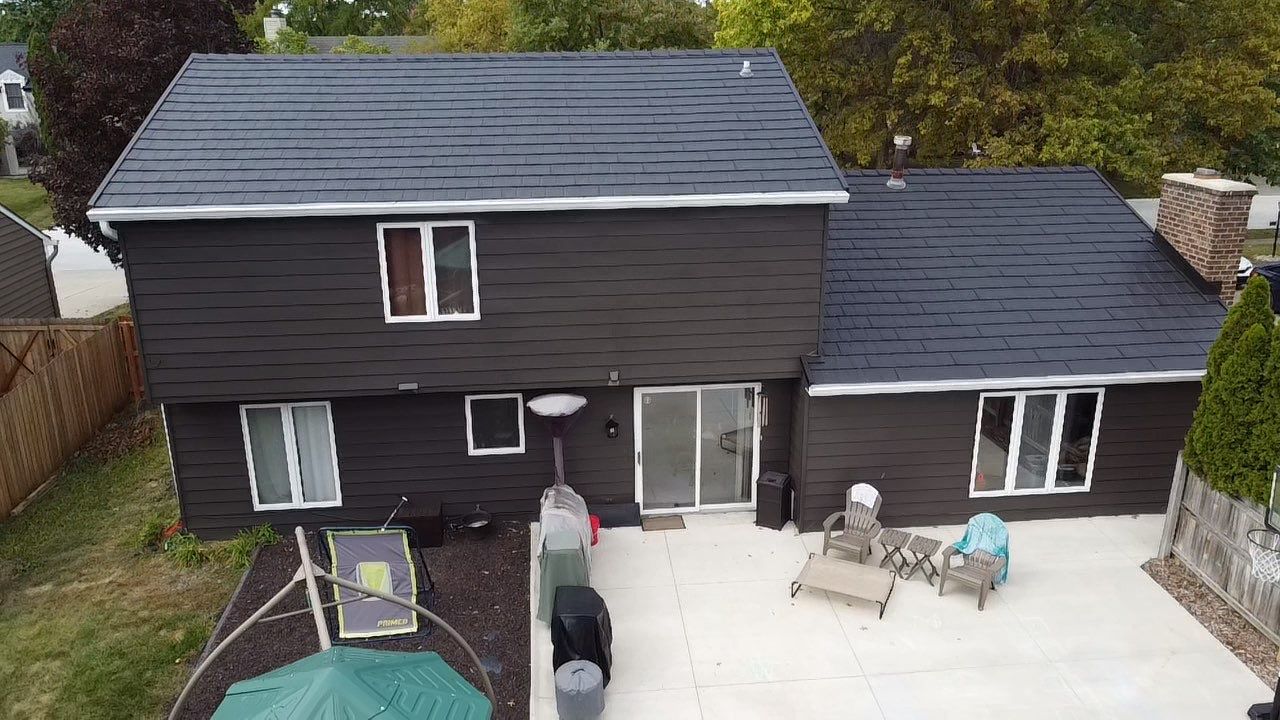Full Exterior Home Transformation – Metal Slate Roof in Fort Wayne, IN by 4Ever Metal Roofing
