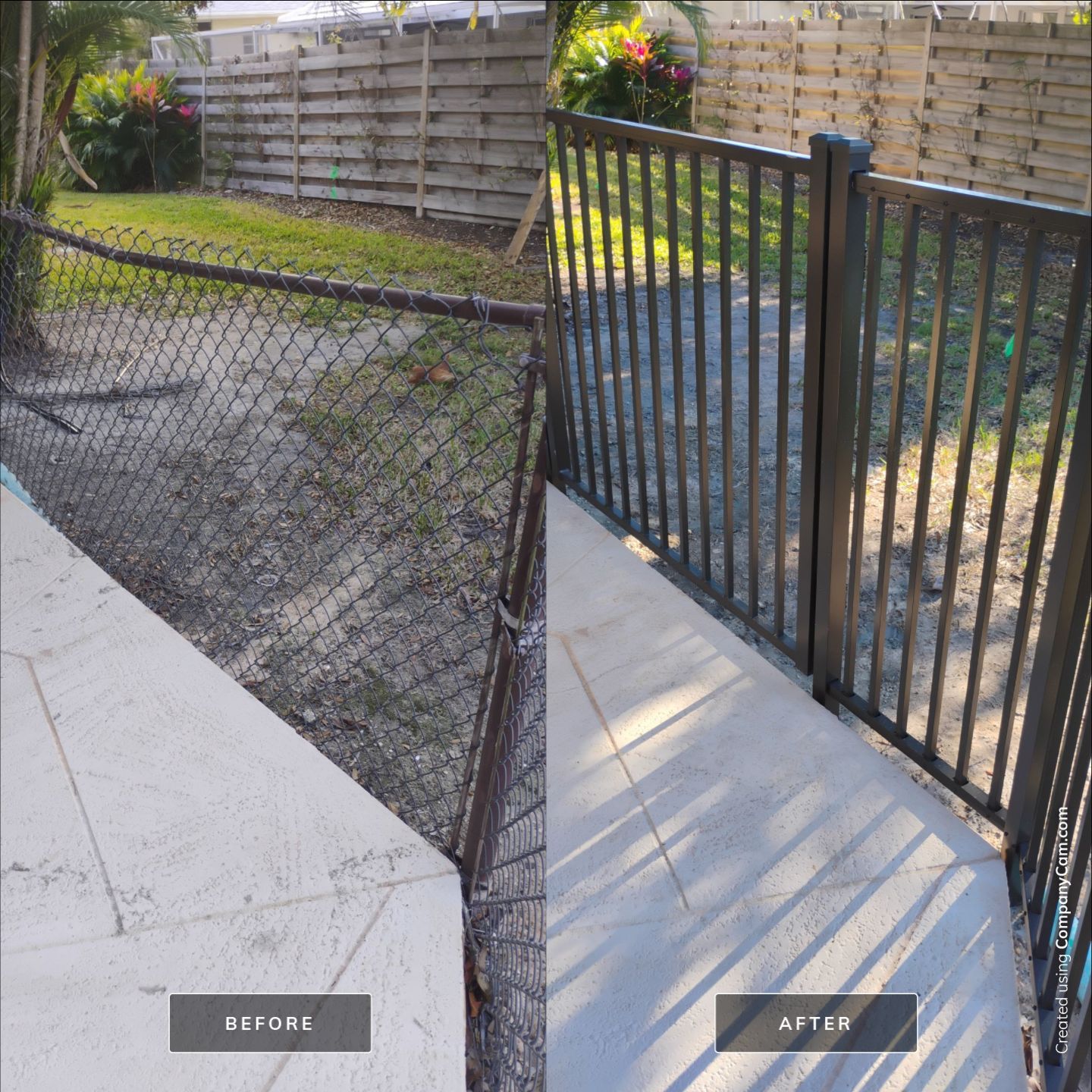 Bronze Commercial Aluminum Pool Fence for Sorrento Place Condos by True Fence LLC