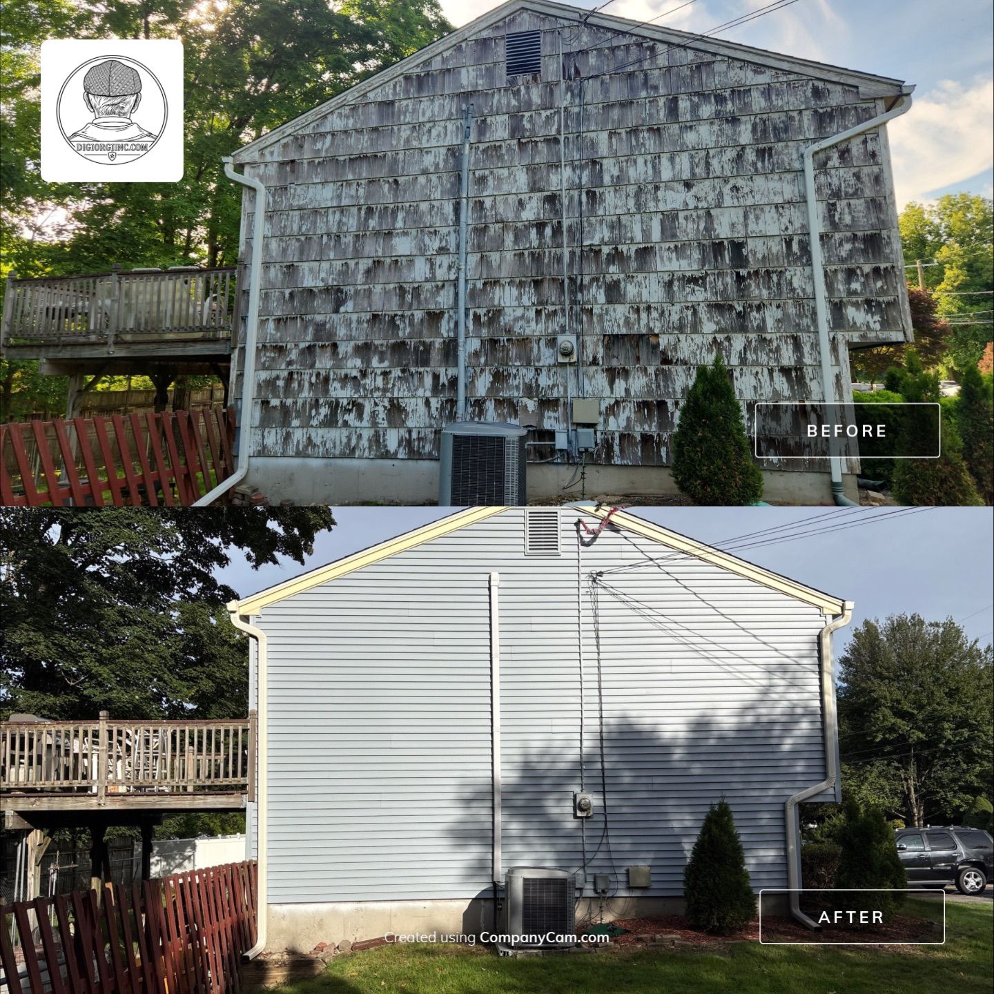 Siding using Cert. Monogram D/4 Clapboard, Oxford Blue by DiGiorgi Roofing and Siding Inc