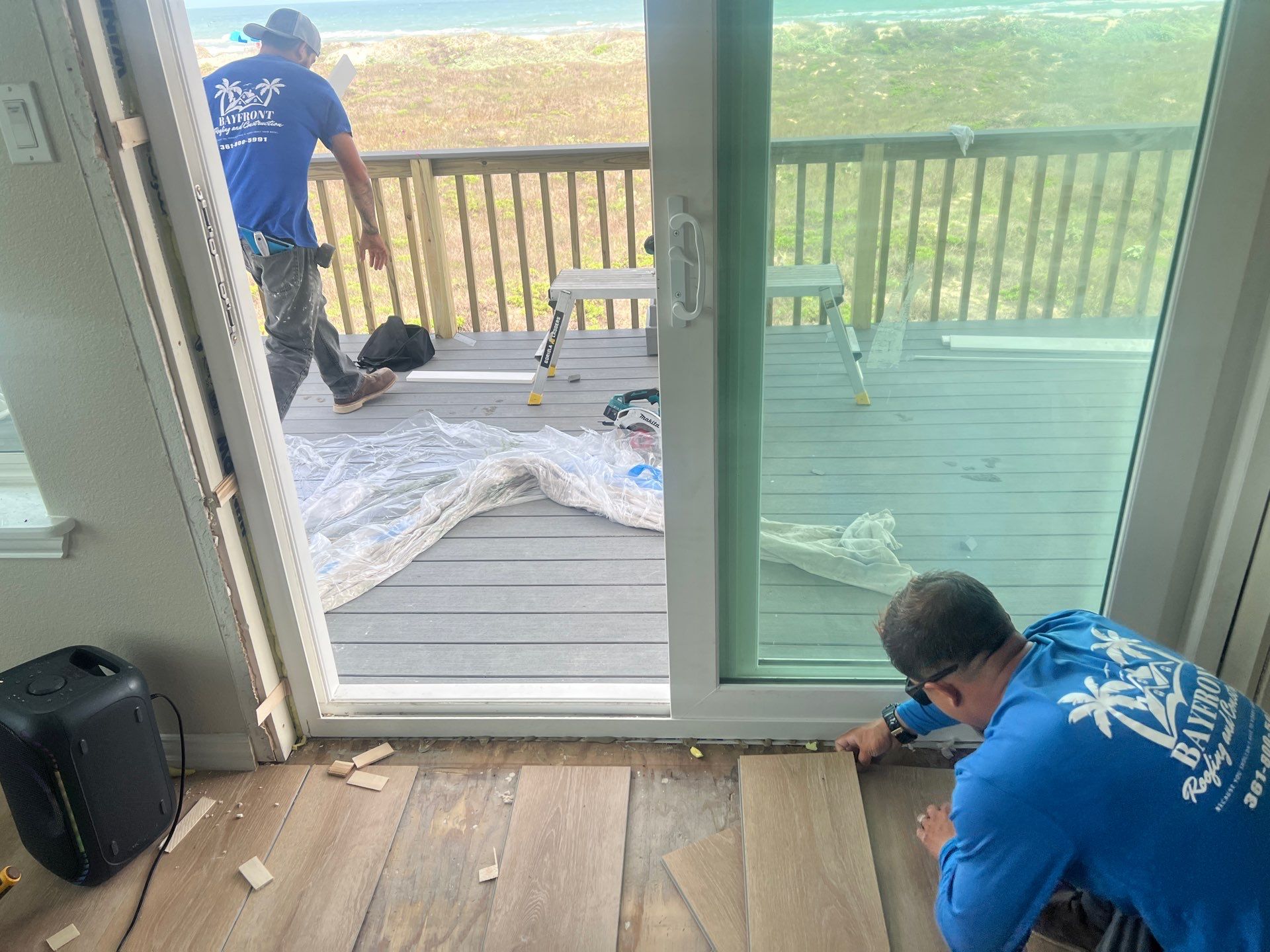 Port A Beachfront Multilevel Deck by Bayfront Roofing and Construction