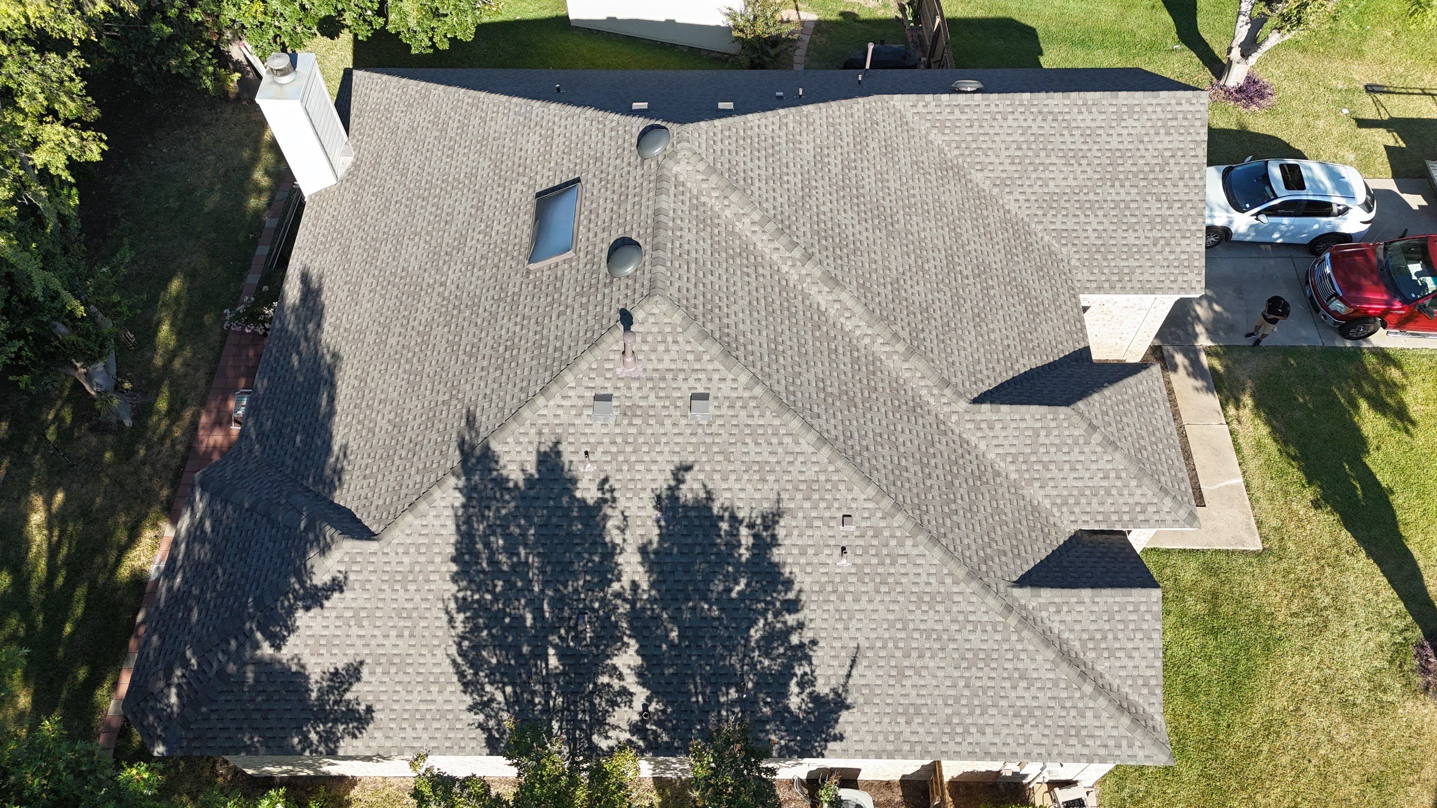 Residential Roof Replacement using GAF - HDZ - Weathered Wood by Action Exteriors Austin