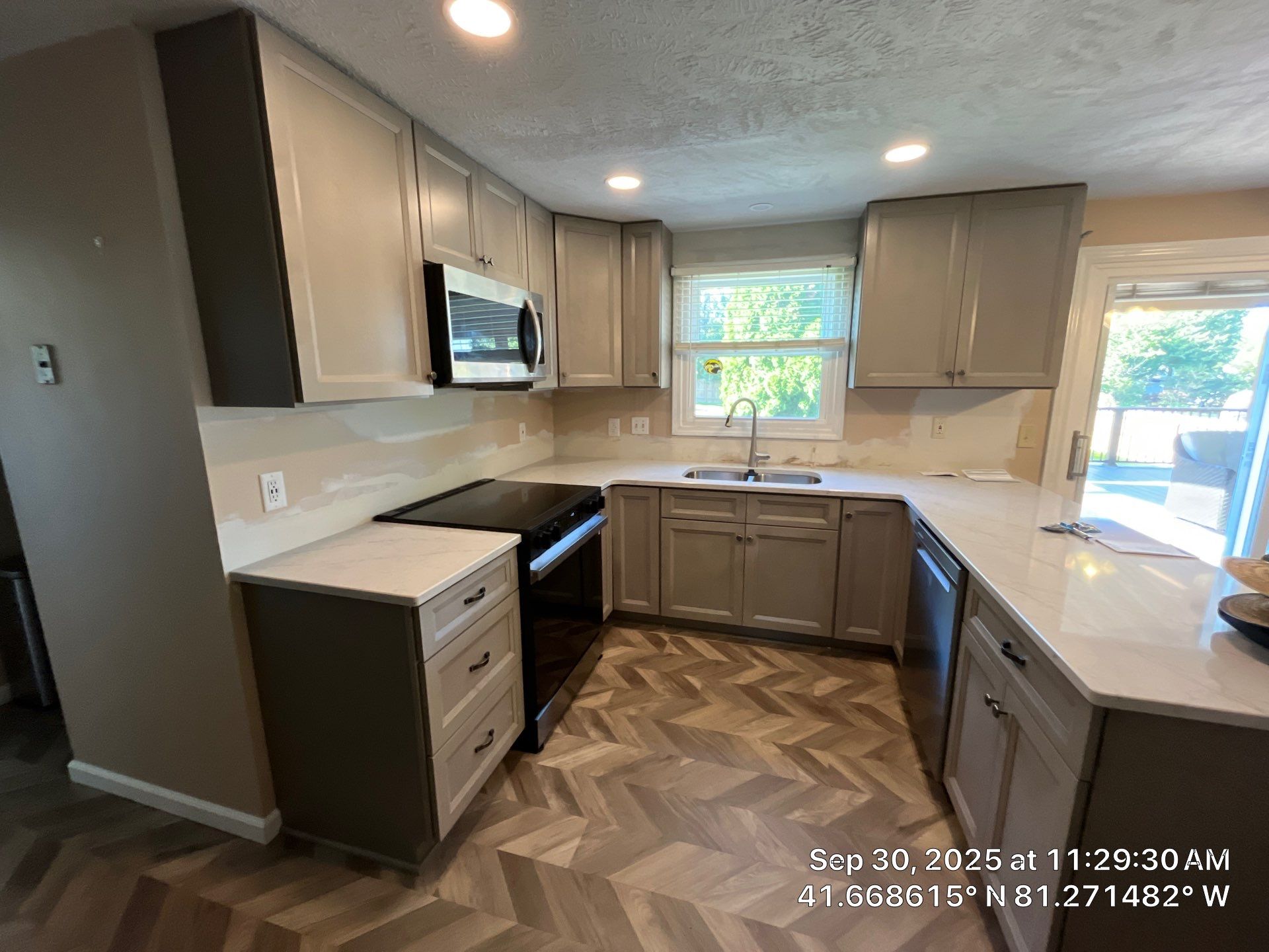 Kitchen Renovation & New Floors by Hilltop Drafting & Design LLC