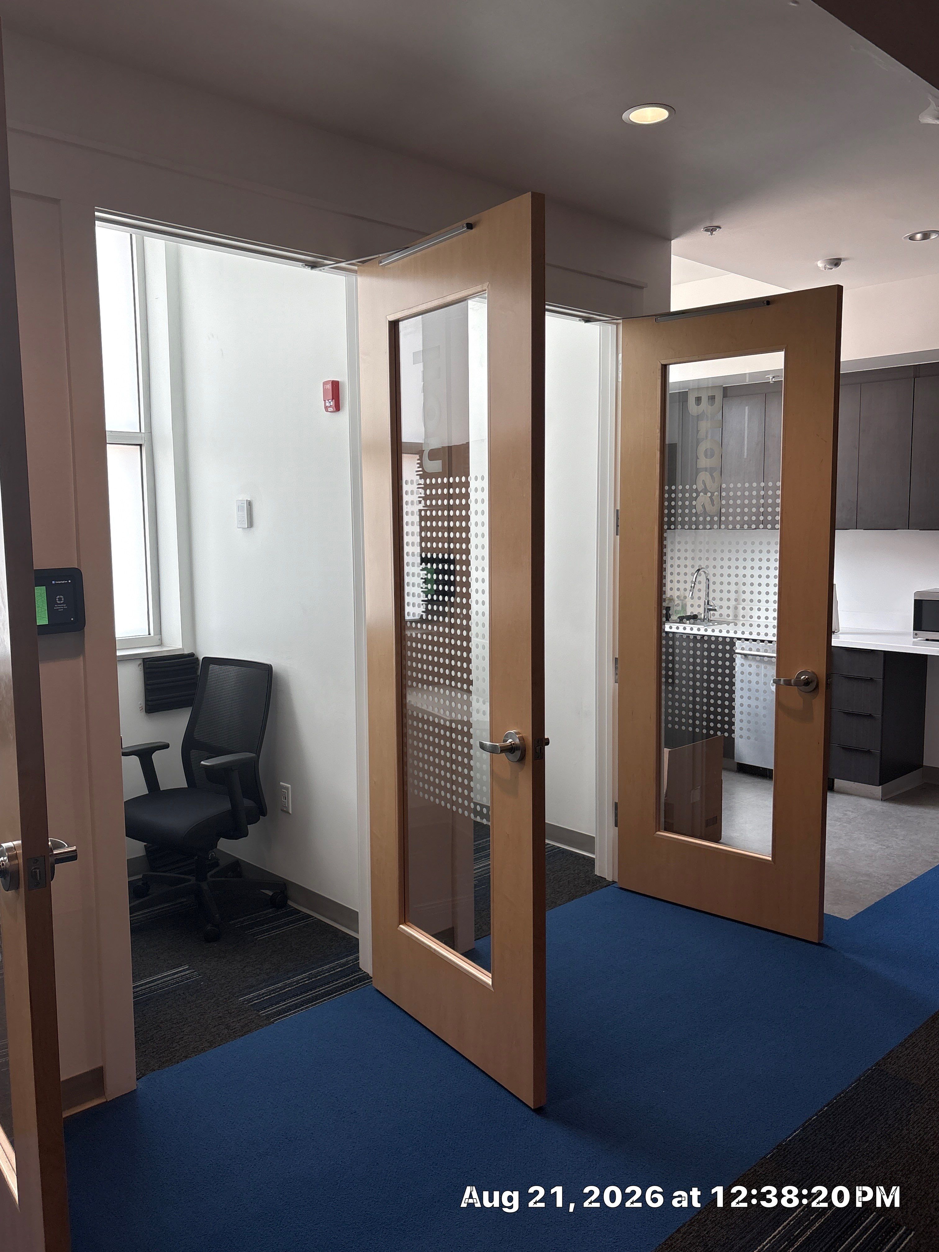 Lincoln Corporate Office Build-Out with Slatted Partitions and Acoustic Baffles by CompanyCam Sales Demo