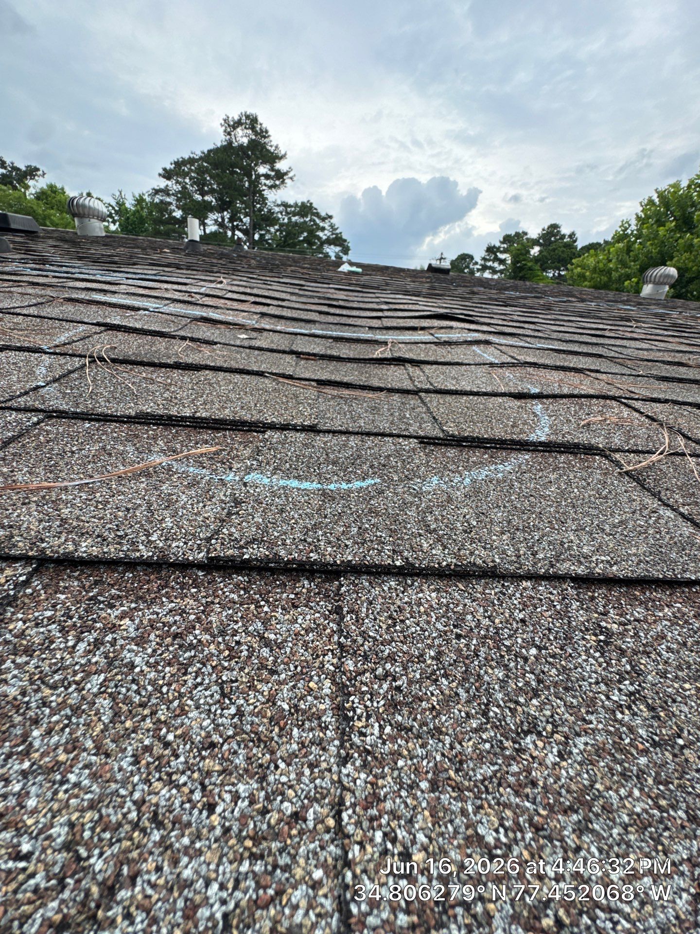 Comprehensive Asphalt Shingle Roof Inspection and Damage Assessment in Jacksonville by North Carolina Roofs