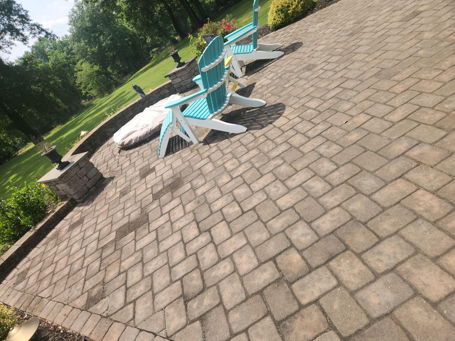 Paver Patio using Concrete Sealant by DuraSeal