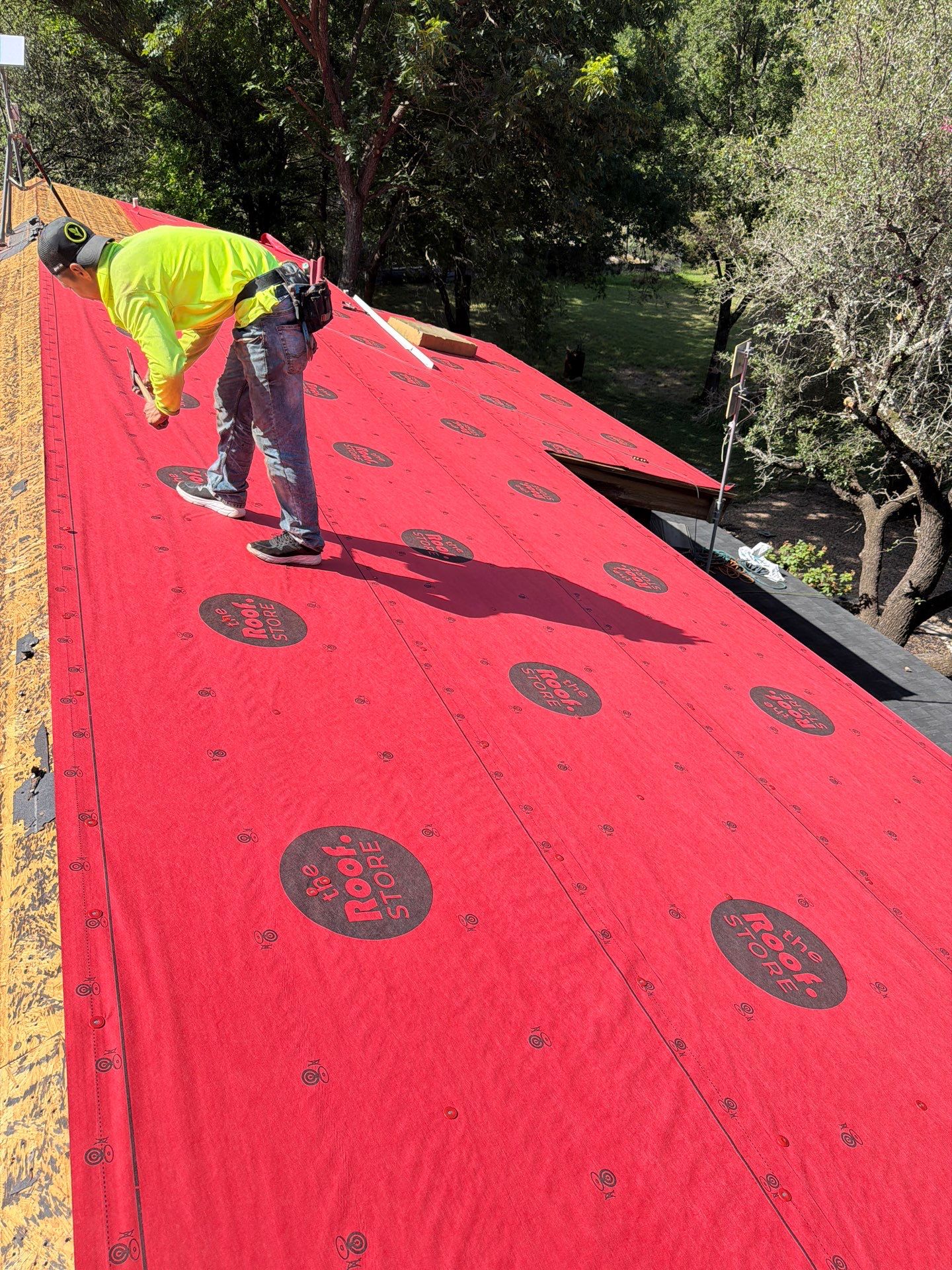 Fort Worth Log Home Roof Replacement and Gutter System Service by Performance 1 Roofing