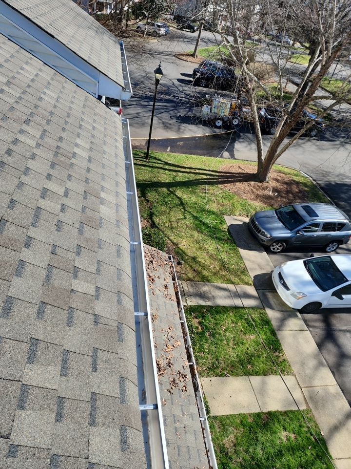 Gutter Cleaning using water by G&H Home Tech Pros LLC