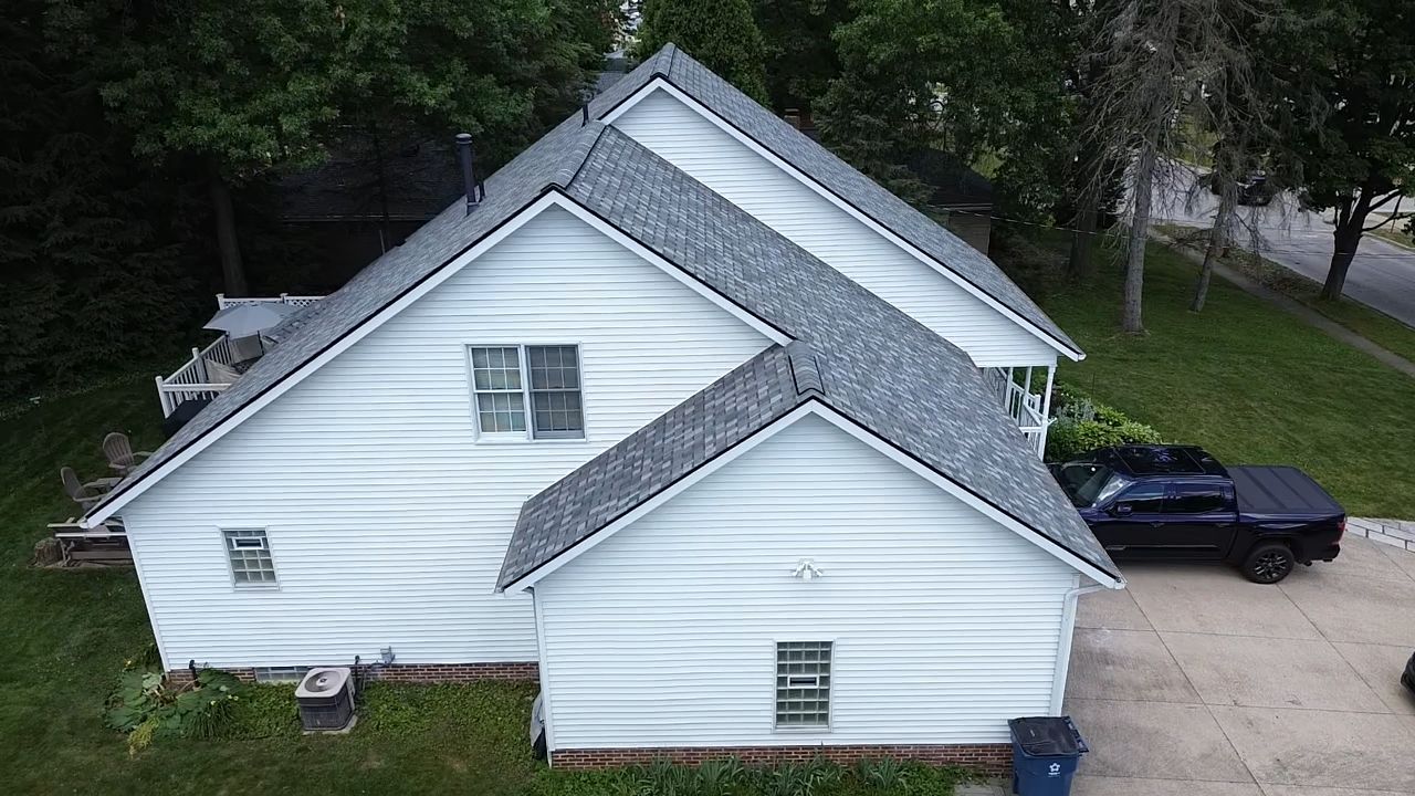 Atlas Pinnacle, Color, Coastal Granite, Drip Edge, Color, Black by Eagle Eye Roofing