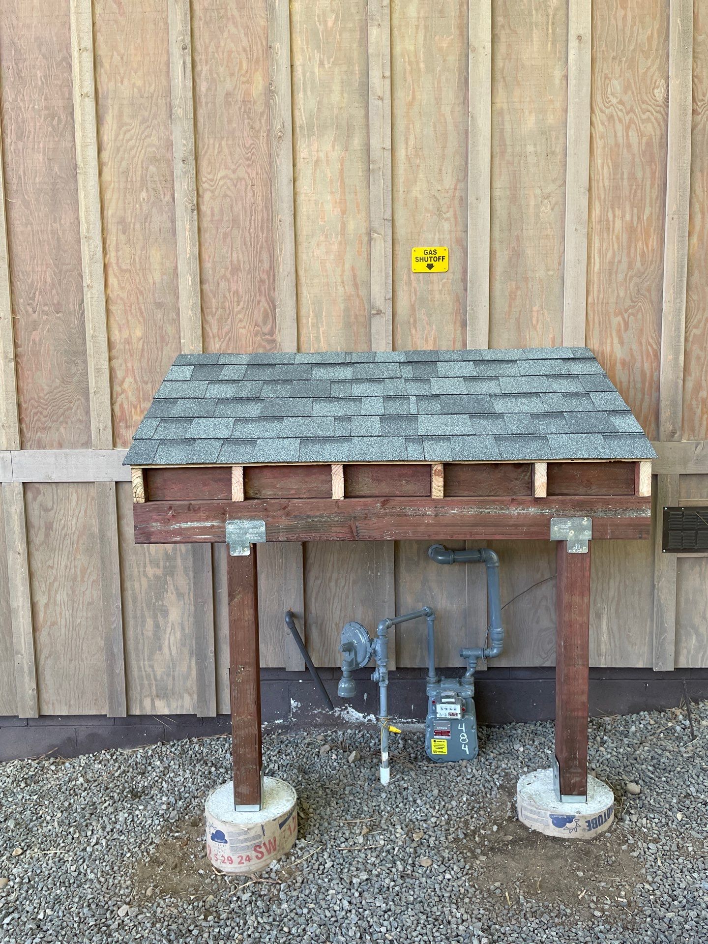 Gas Meter Shed/Walkway Remediation by The Tahoe Tradesman