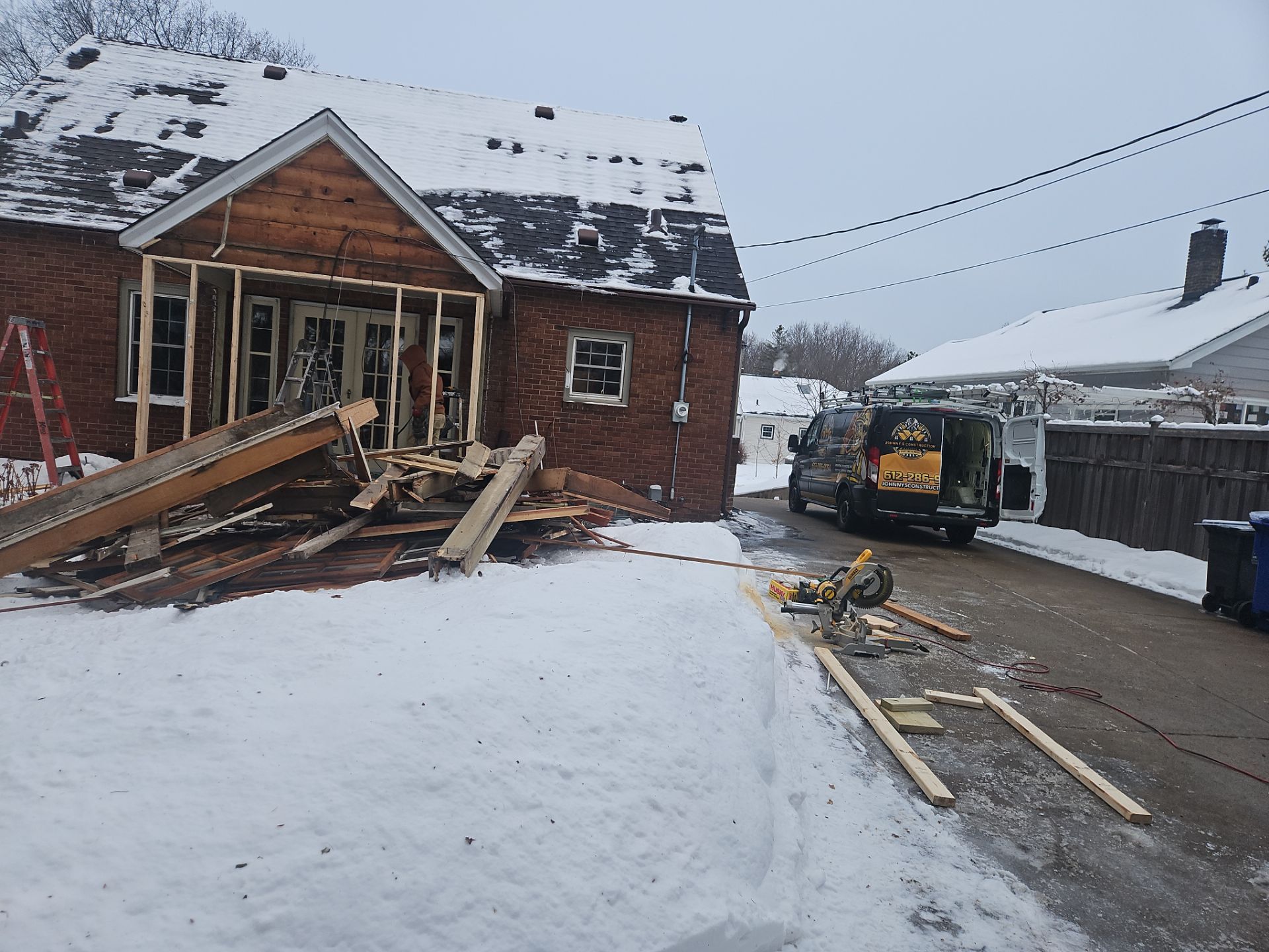 Three-Season Porch Renovation – Complete Structural Transformation by Johnny Five Construction 