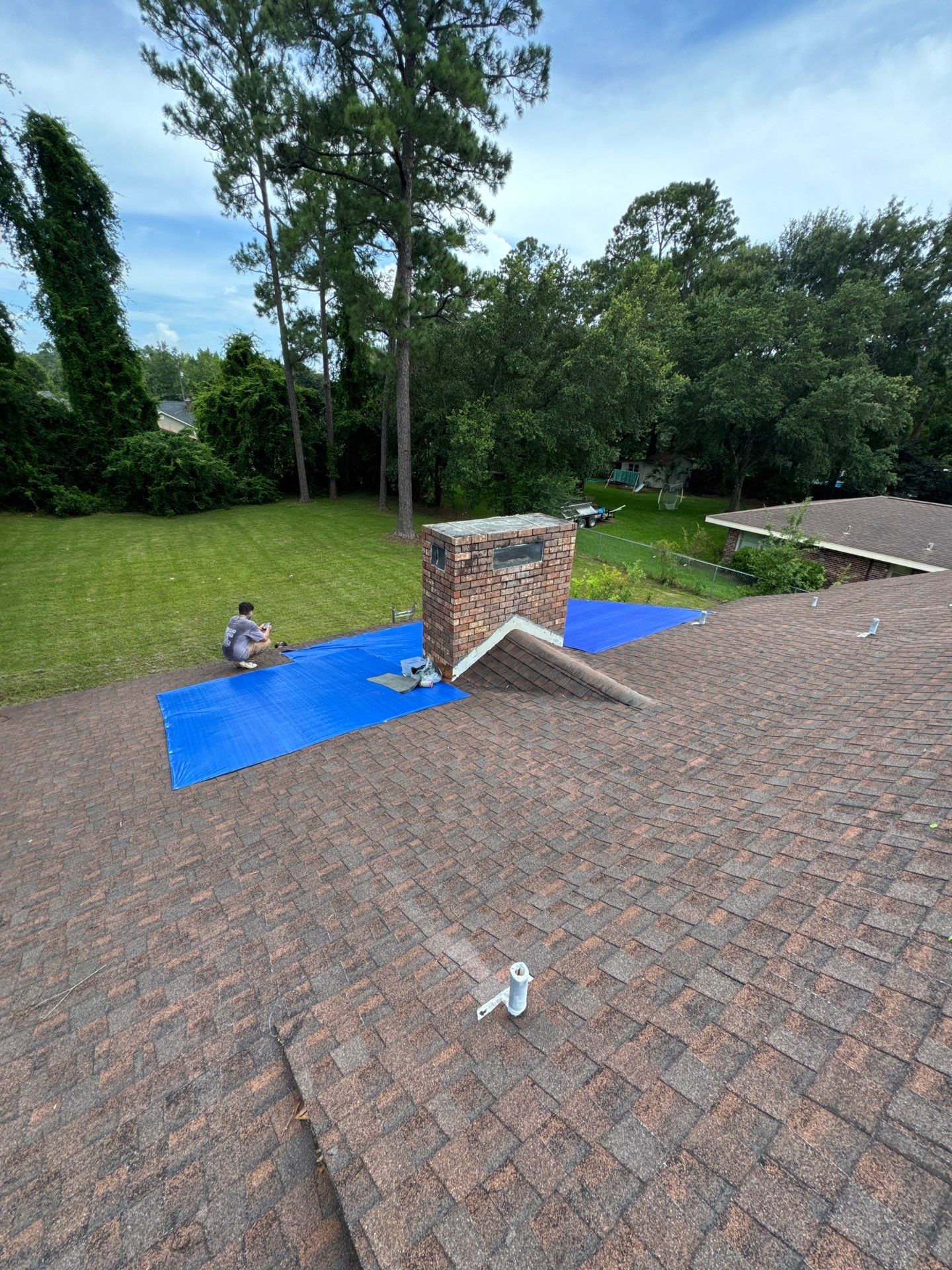 Emergency Tarp-Up & Chimney Leak Protection in Gulfport, MS 🏠 by Frontline Roofing