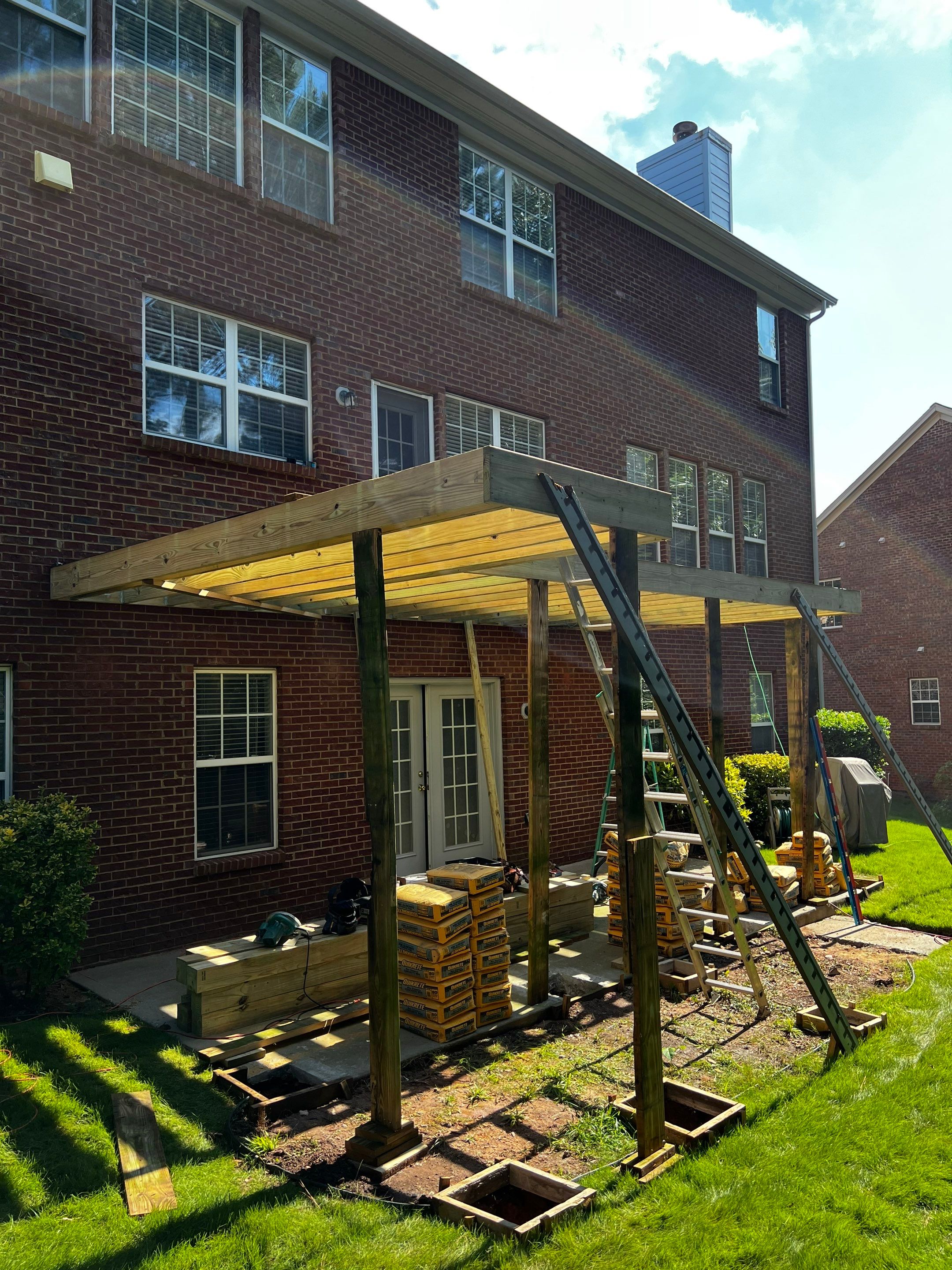 Elevated TimberTech Composite Deck Installation in Cumming by Swift Home Renovations