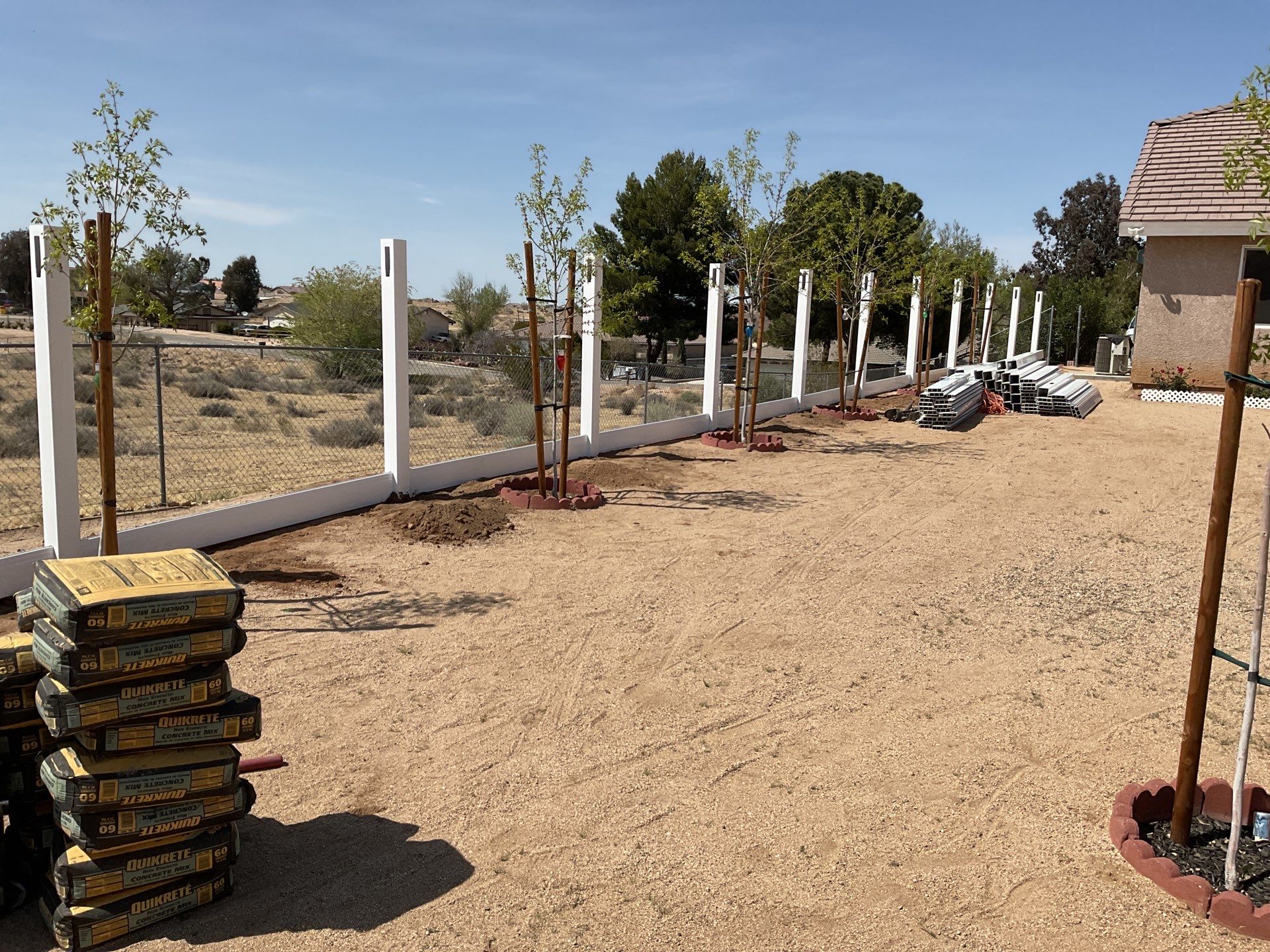 Fence Installation using Vinyl by Fence Guys Inc. 