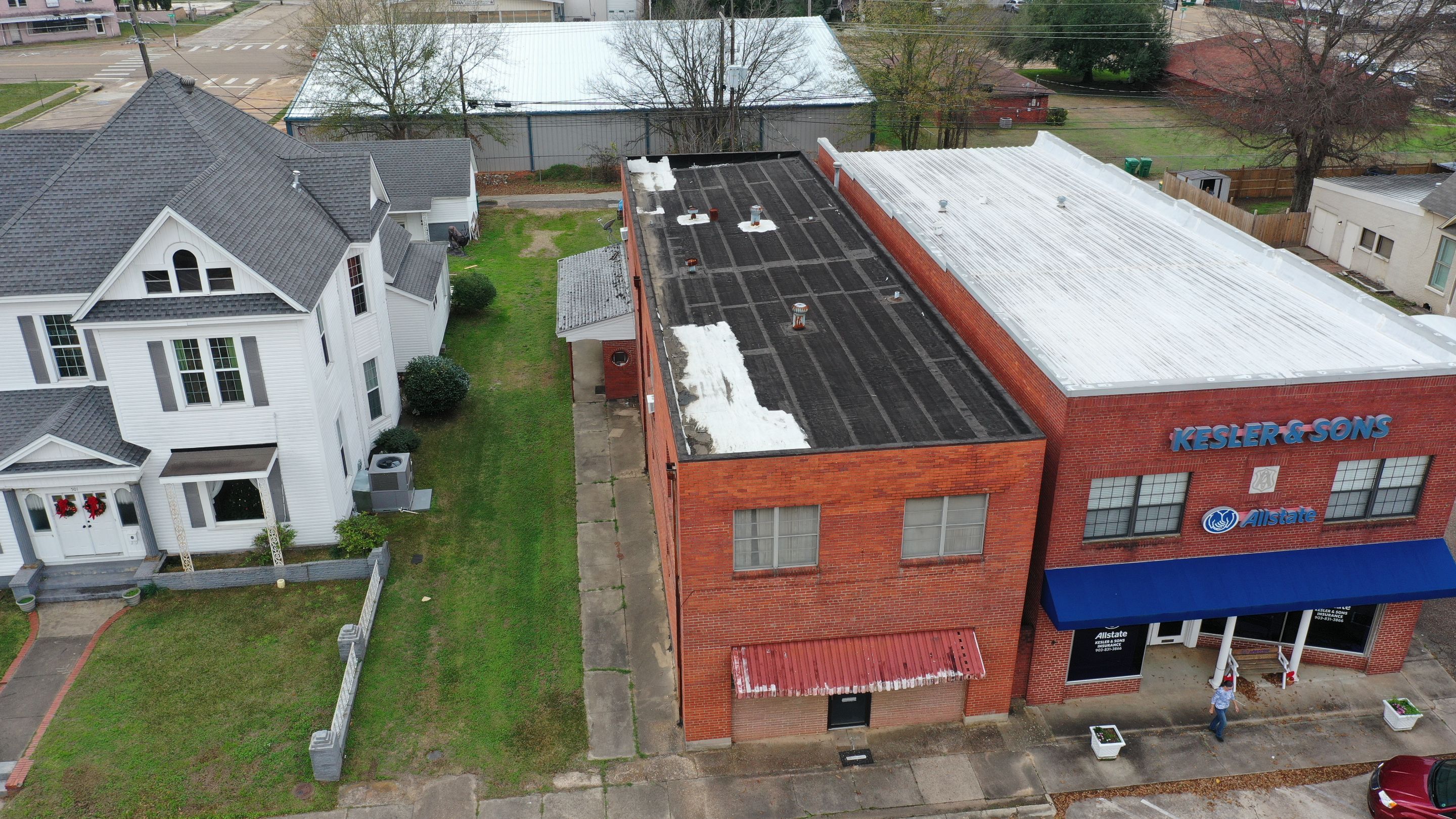 Commercial Roofing Installation using 50 mil PVC by Hostetler Roofing