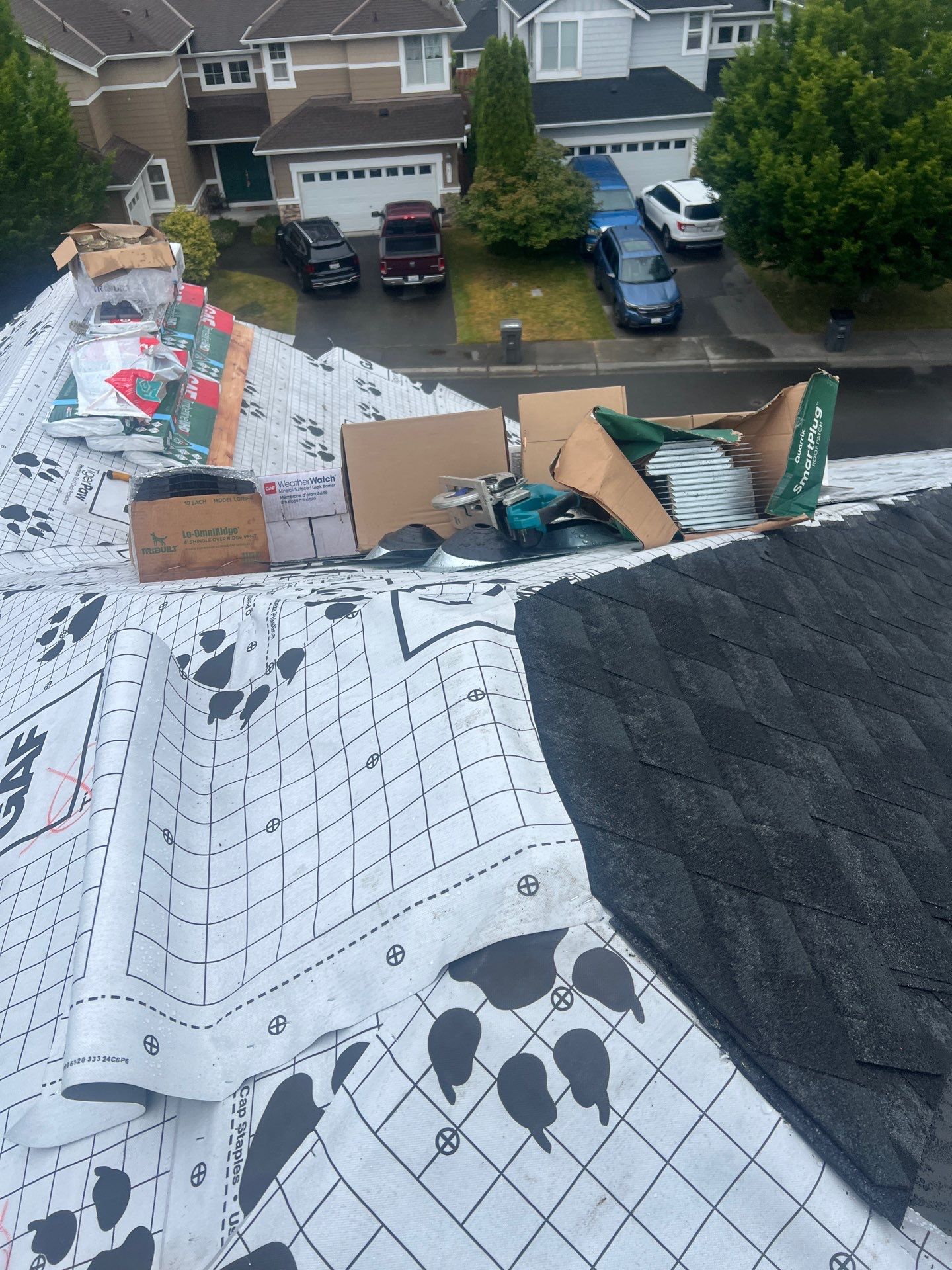 Residential Roofing Installation using GAF UHDZ Shingles by Roofing Formula LLC