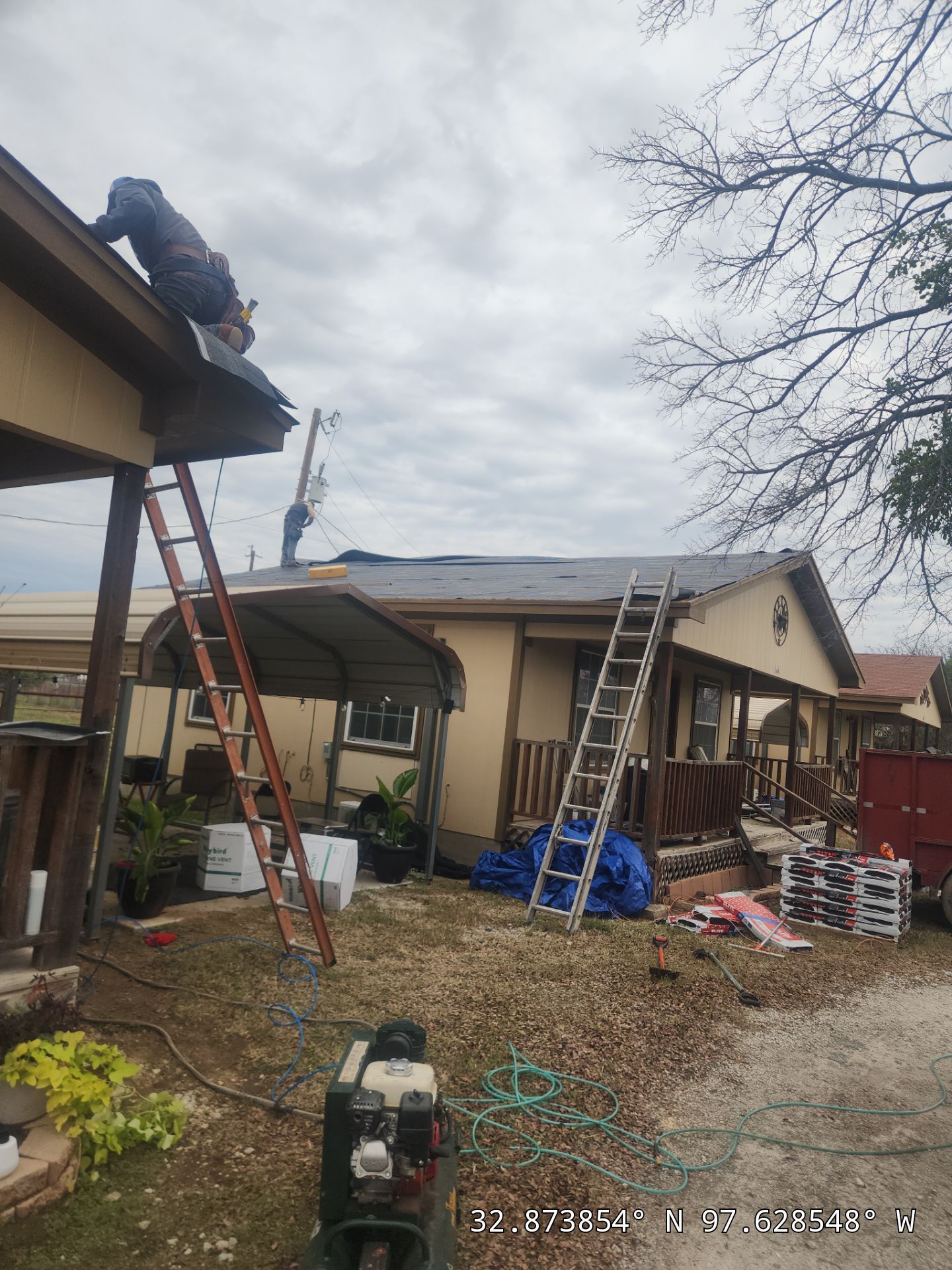 Project in Weatherford by Lonestar Roofing and Restoration LLC.