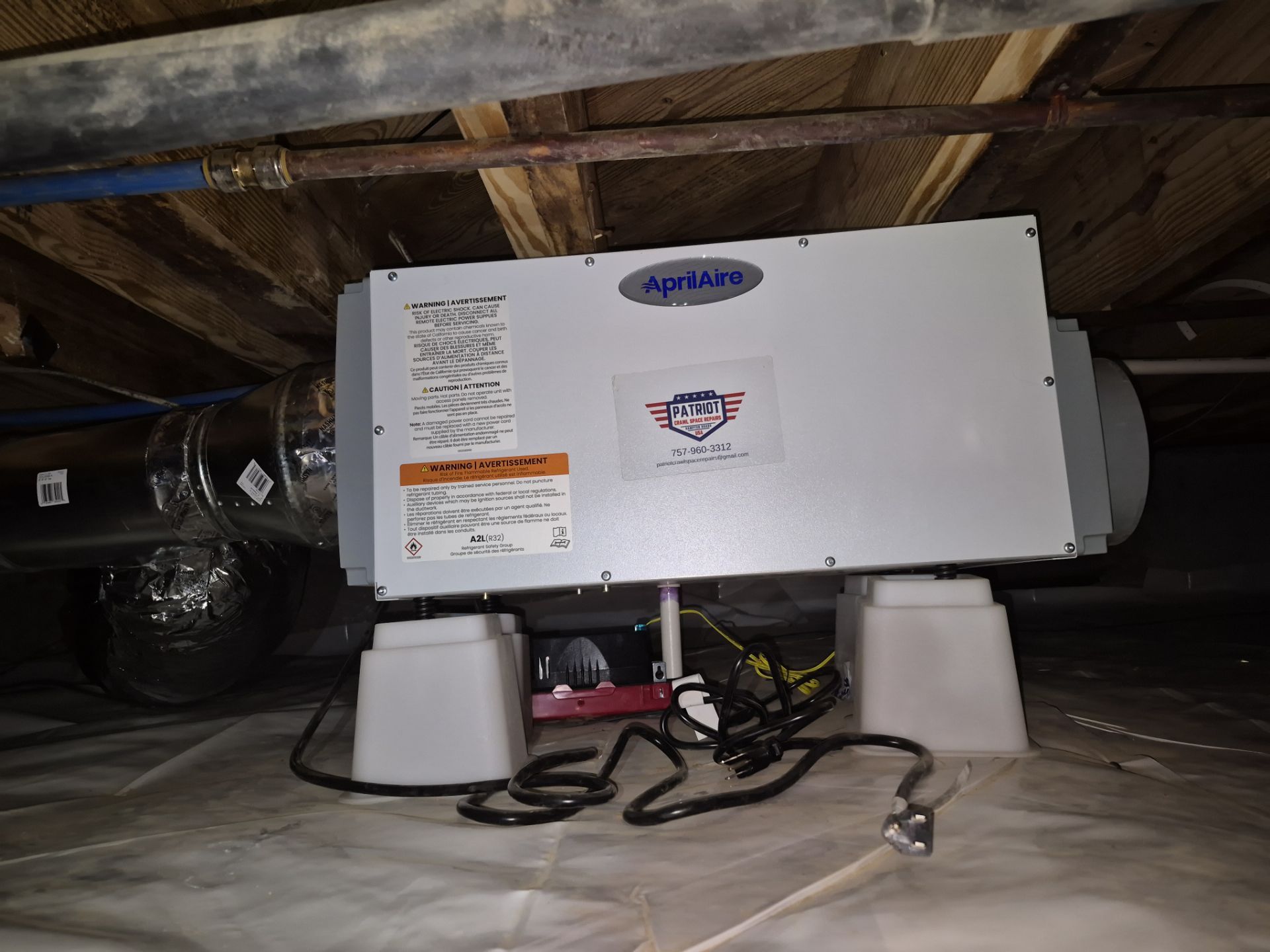 Project in Smithfield by Patriot Crawl Space Repairs