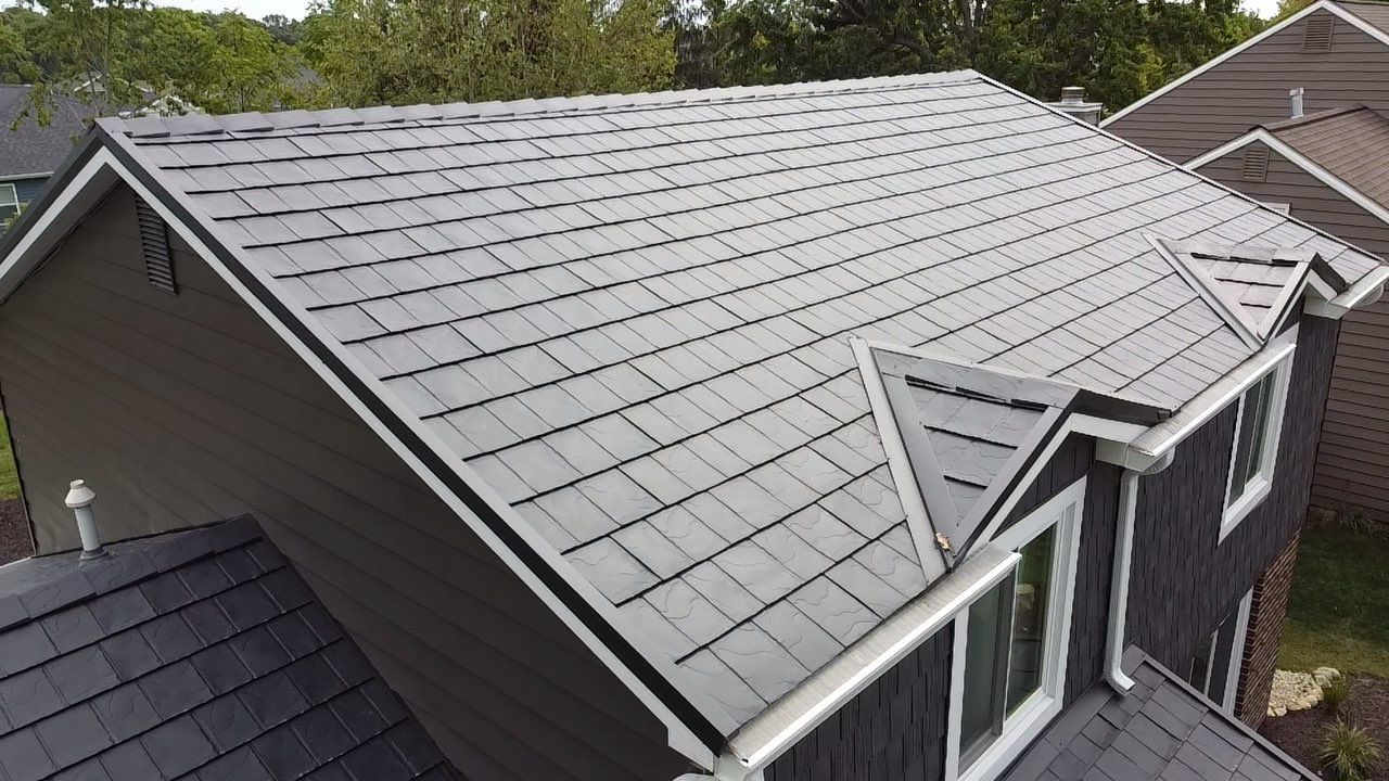 Full Exterior Home Transformation – Metal Slate Roof in Fort Wayne, IN by 4Ever Metal Roofing