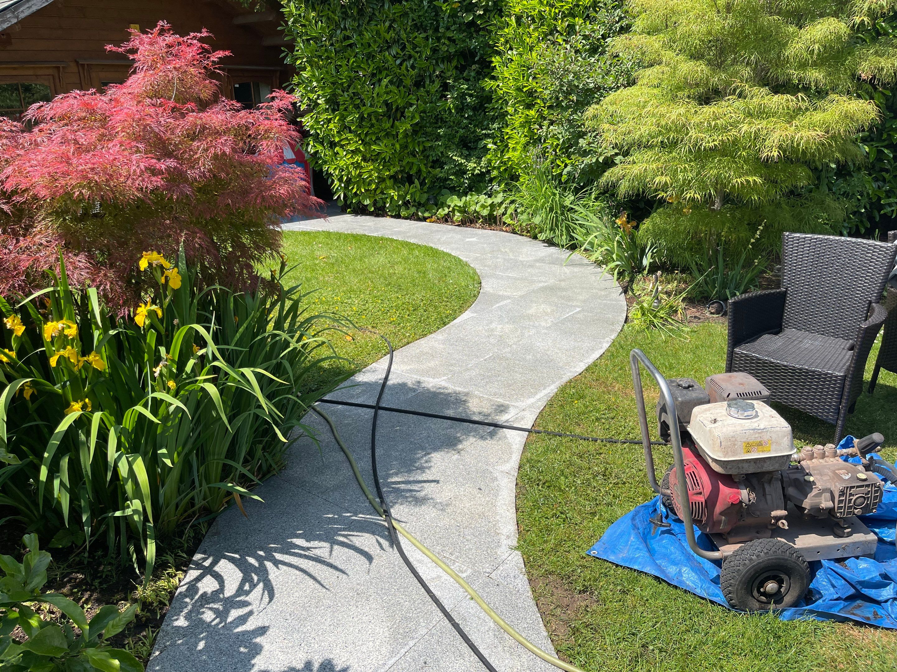 Patio Clean using honda 21 ltr/min by Ges Exterior Cleaning ltd