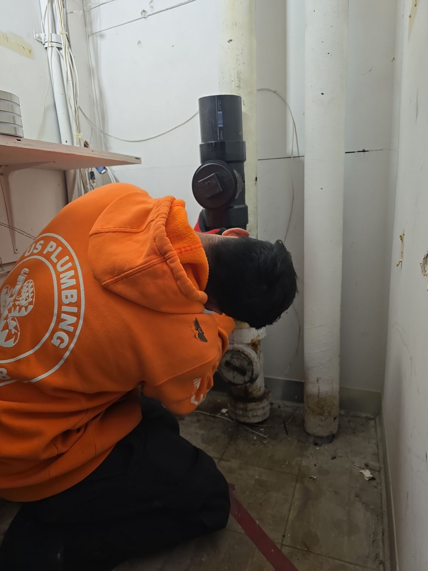 Installing New Piping and Tested Water Flow. by Us Plumbing