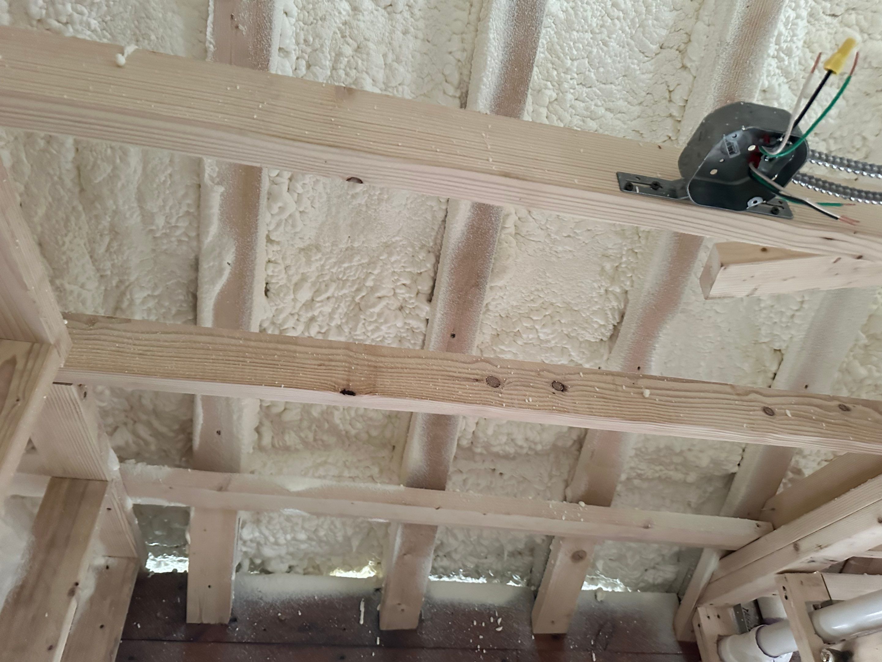 Attic Insulation using Closed Cell Spray Foam by NYS Foam & Energy