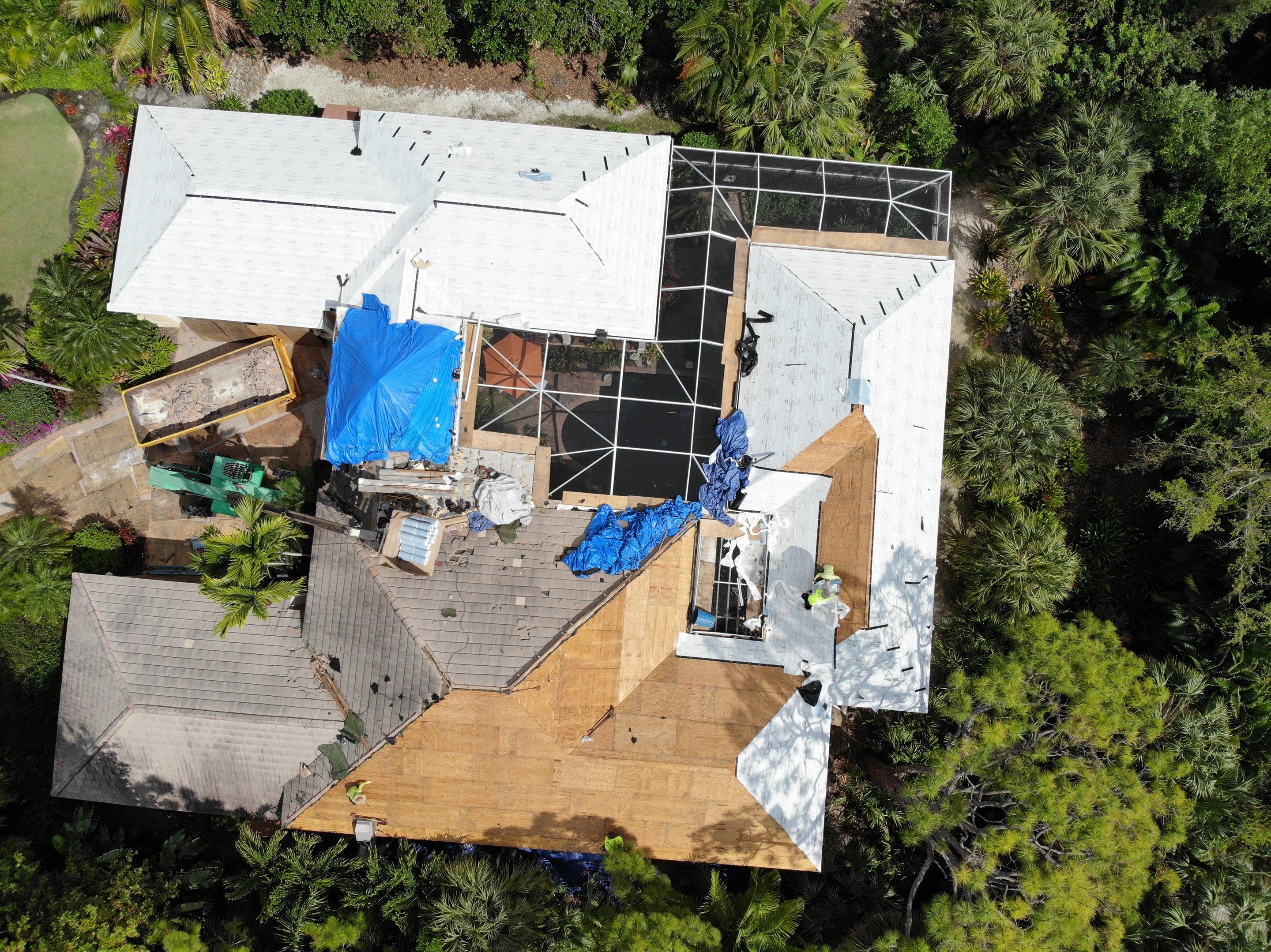 Residential Roofing Installation using Eagle Concrete Tile in Bonita Springs by International Roofing