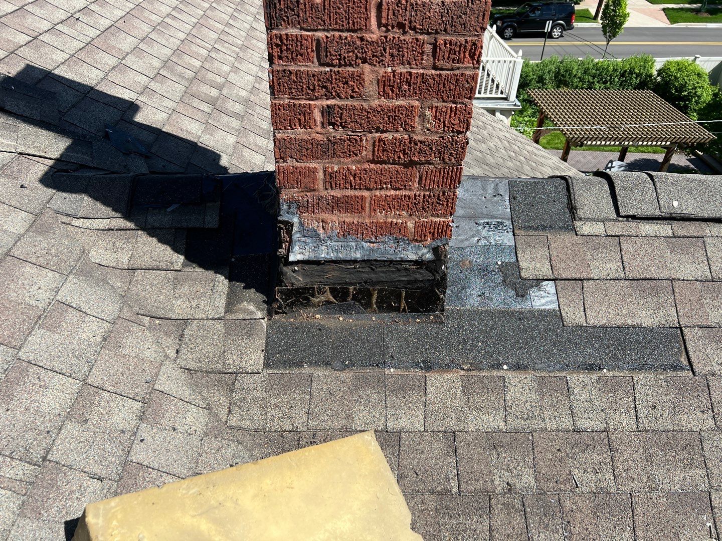 Chimney flashing replacement by Pro Home Services Inc