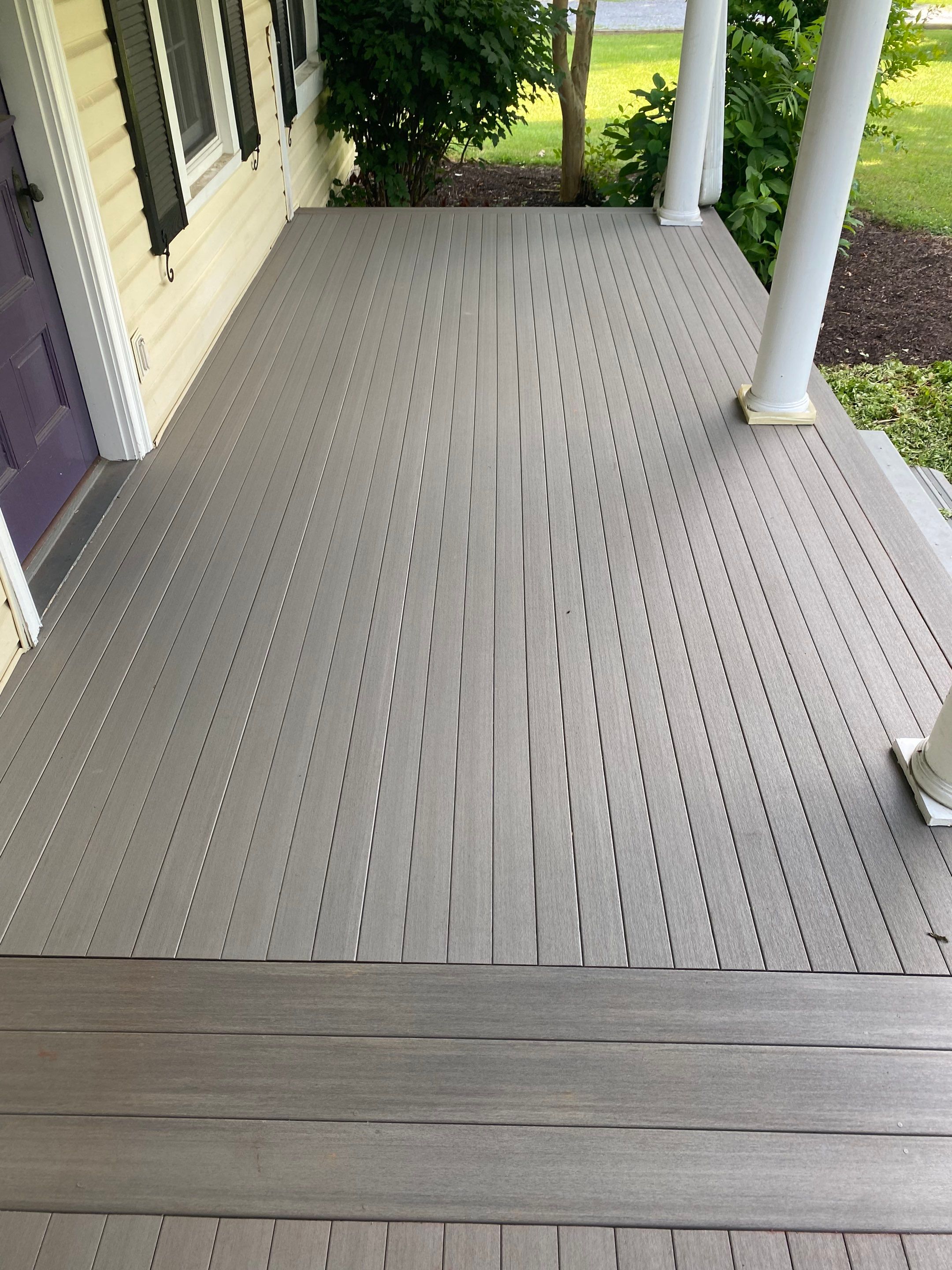 Front Porch Transformation using Timbertech Decking by The Smet Companies, LLC