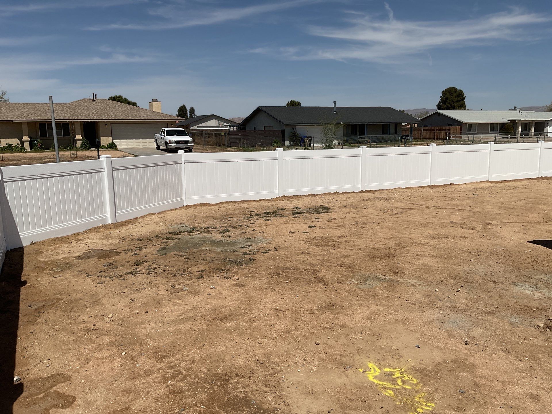 Fence Installation using Vinyl by Fence Guys Inc. 