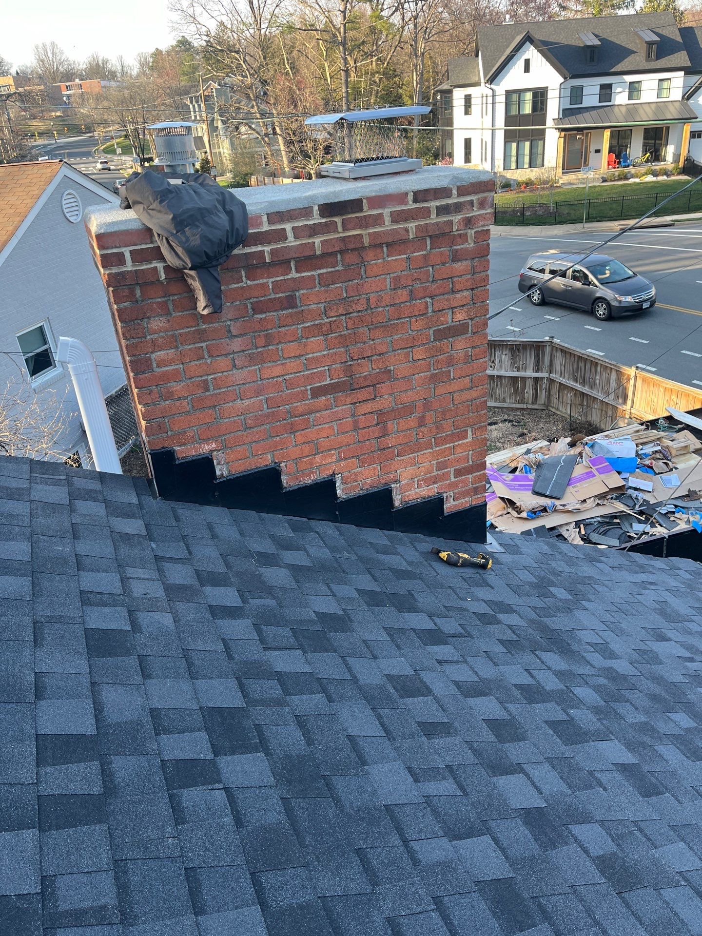 Arlington CertainTeed Landmark Pro Roof in Max Def Moire Black by RM Banning, Inc.