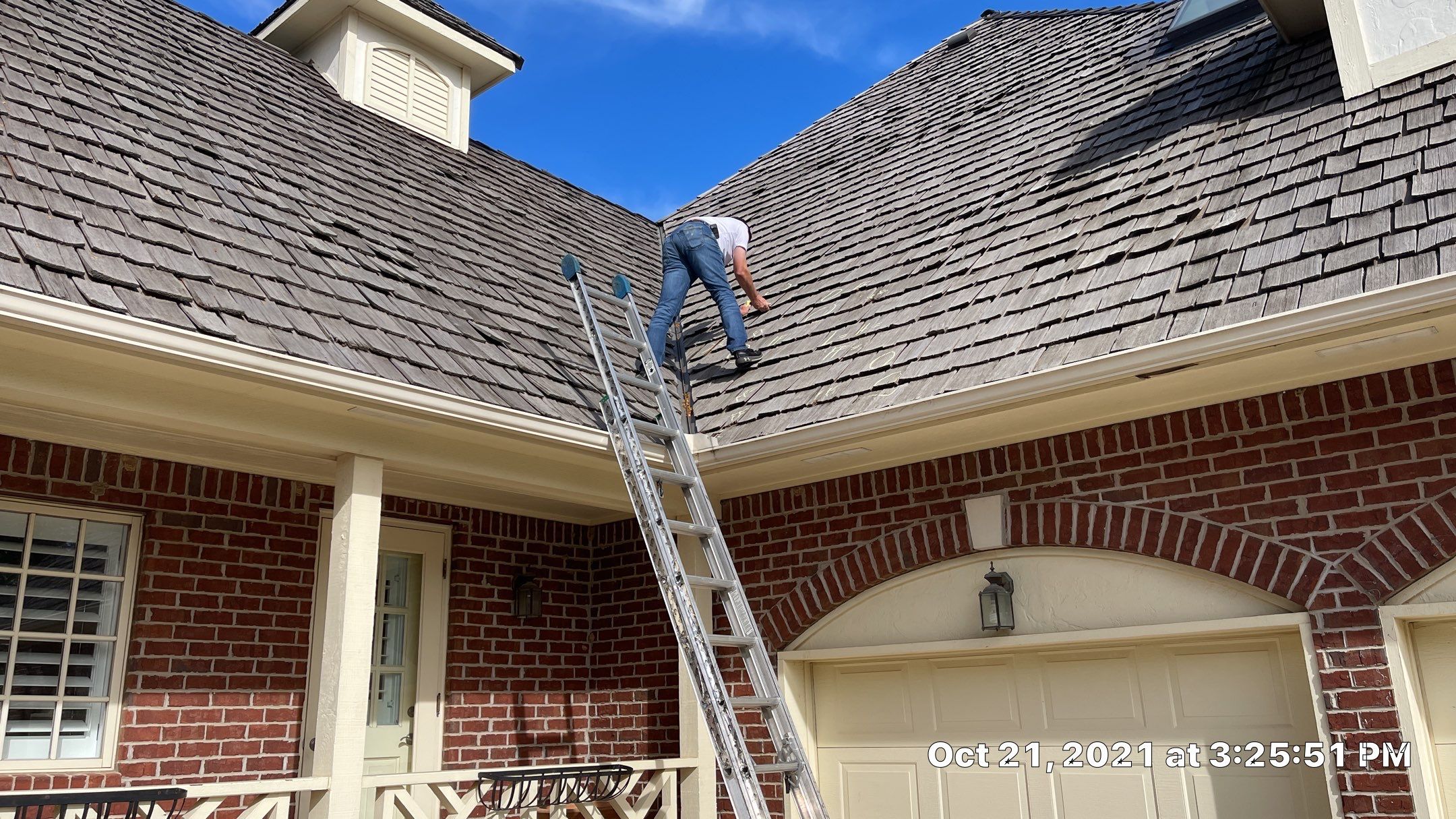 Residential Roofing Installation using DaVinci Bellaforte Slate in Slate Black by Eaton Roofing 