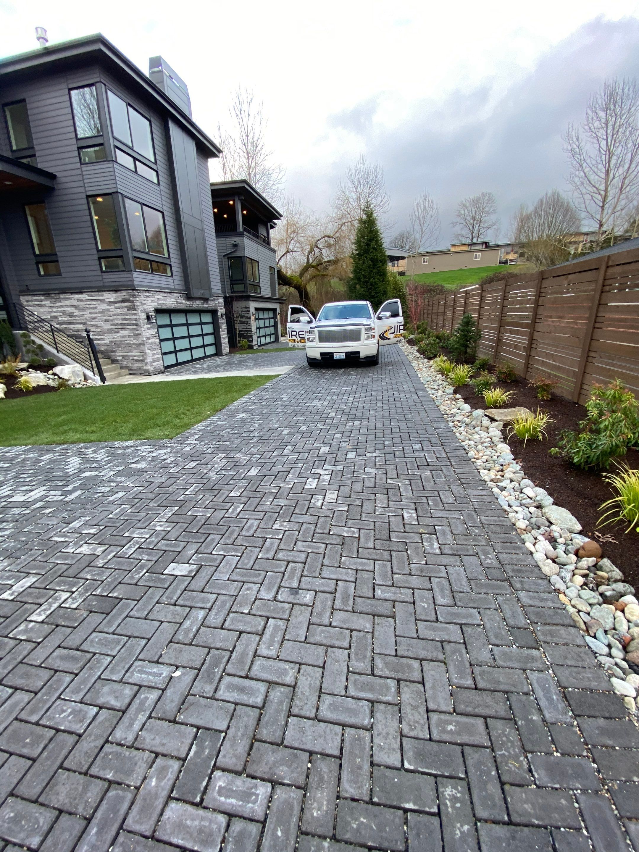 Permeable Pavers Driveway by Jireh Asphalt & Concrete Inc 