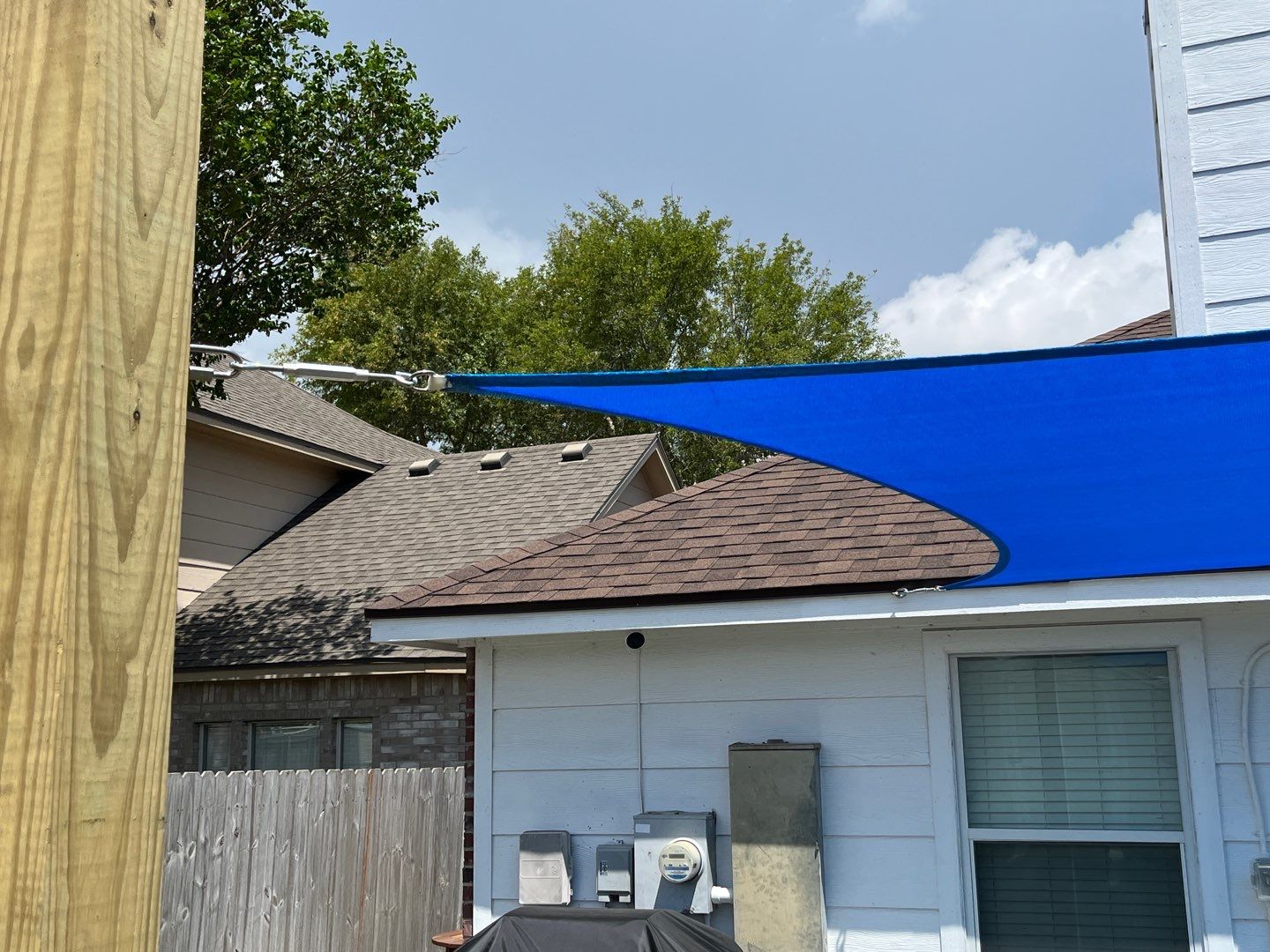 Back Yard Shade by Bayfront Roofing and Construction