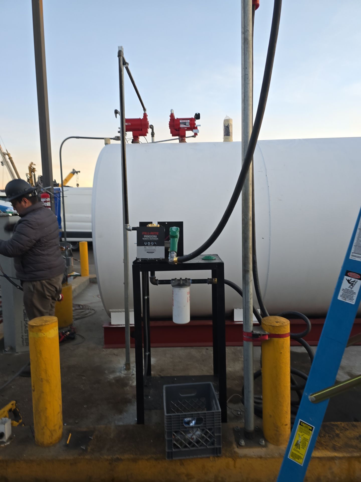 Outdoor Water Tank Installation & Piping Setup by Us Plumbing 