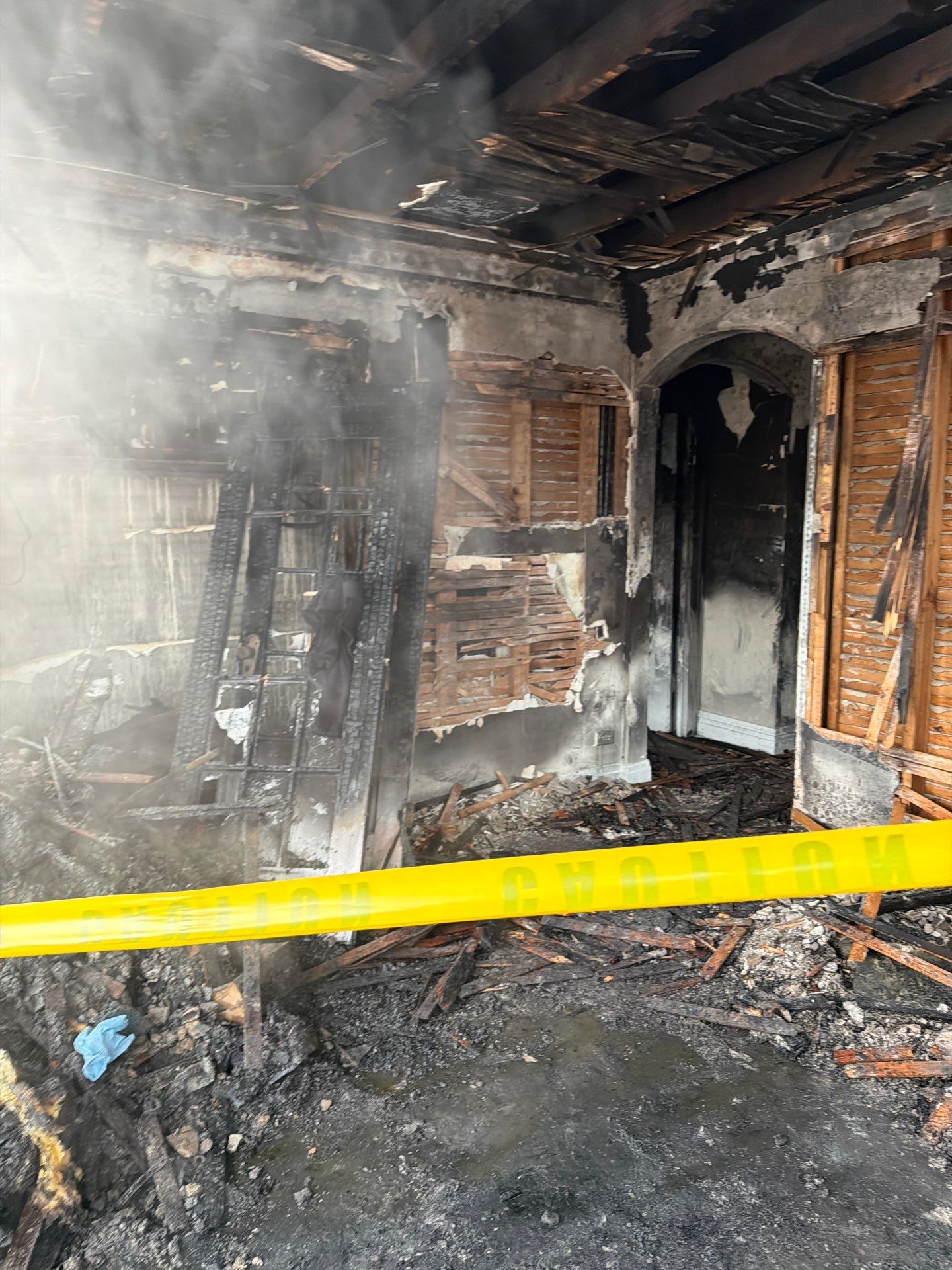 Fire Board-Up  by Compass Restoration inc. / Board-up tech