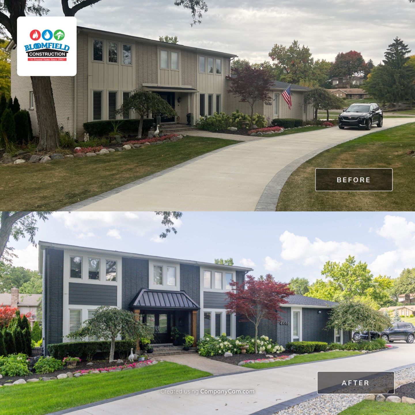 Siding Installation using James Hardie by Bloomfield Construction & Restoration