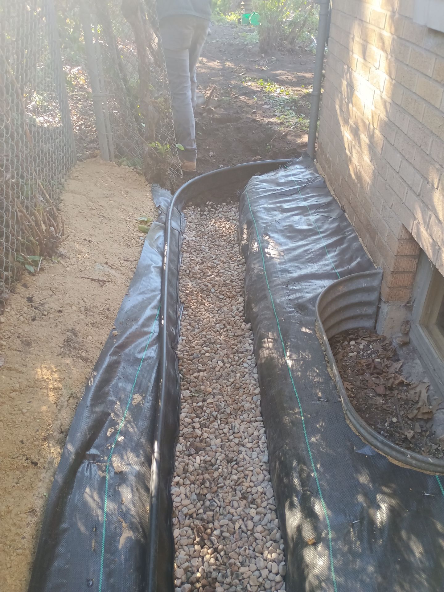 A French Drain for Jeniffer by Waterproofing Northeast