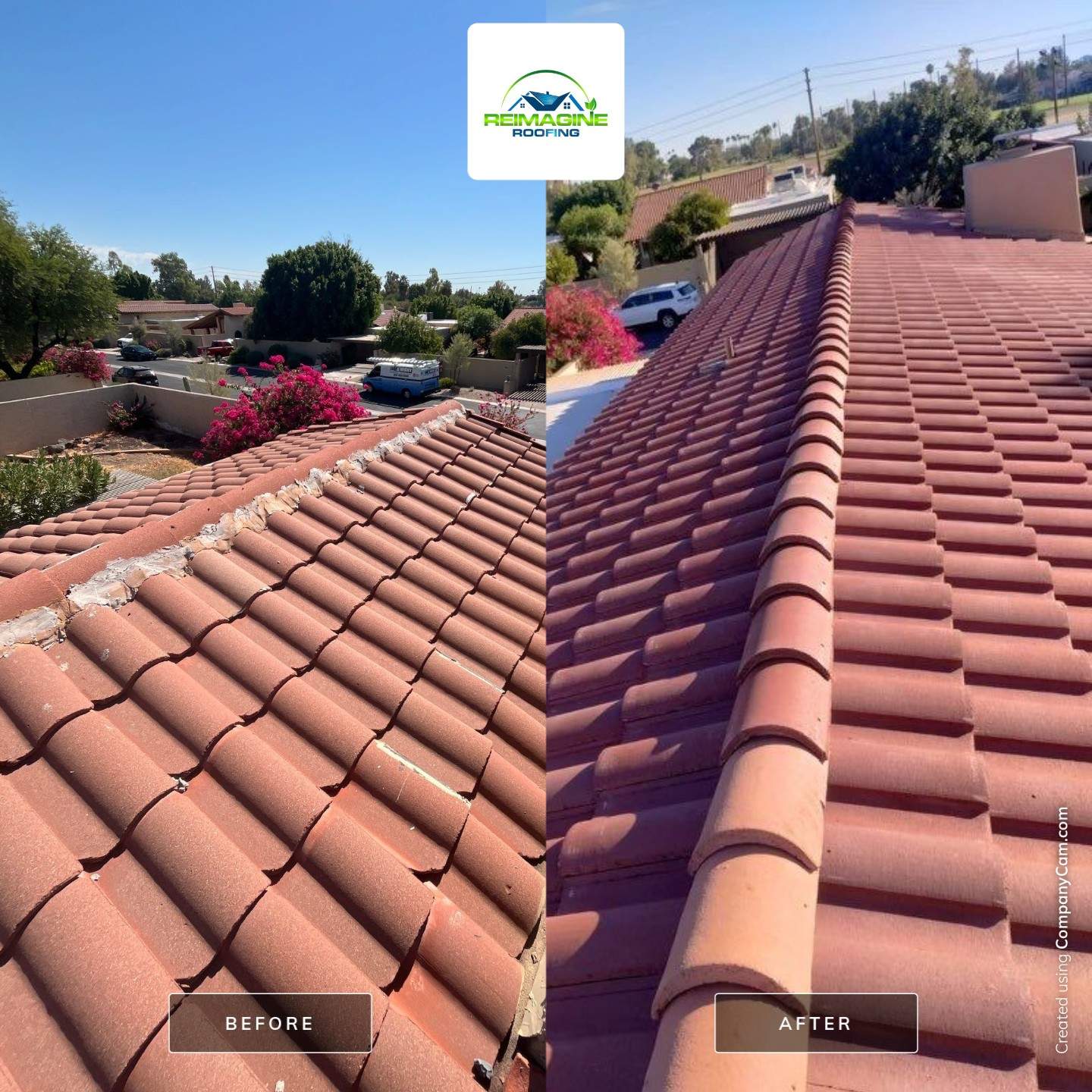Terracotta Concrete Tile by Reimagine Roofing