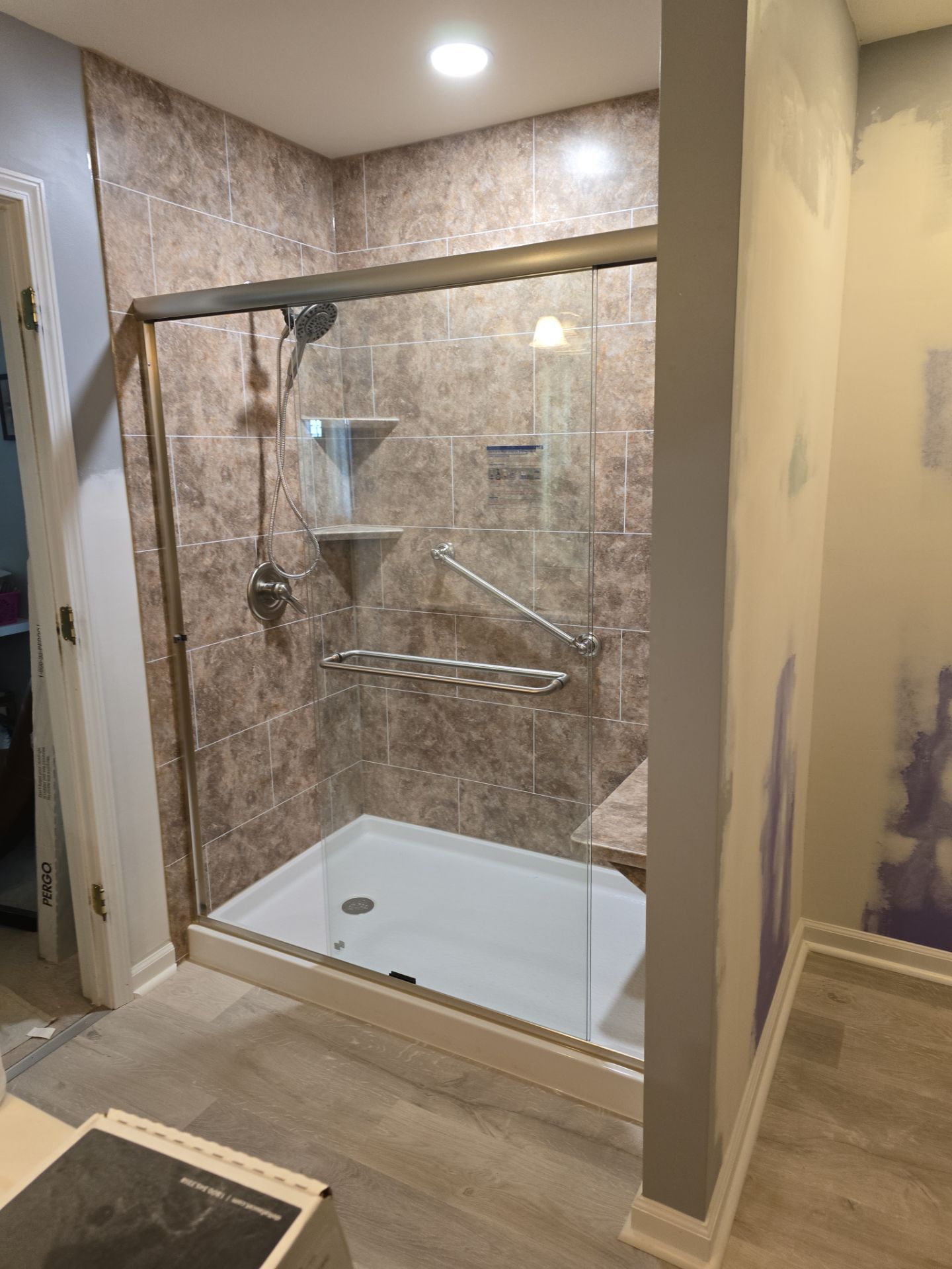 Tub to Shower w/ Drywall Work by BathPlanet SW Virginia