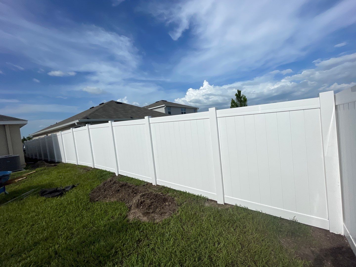 Vinyl Fence Installation using 6ft White Vinyl Picket Fence by Asap fence and gates, LLC