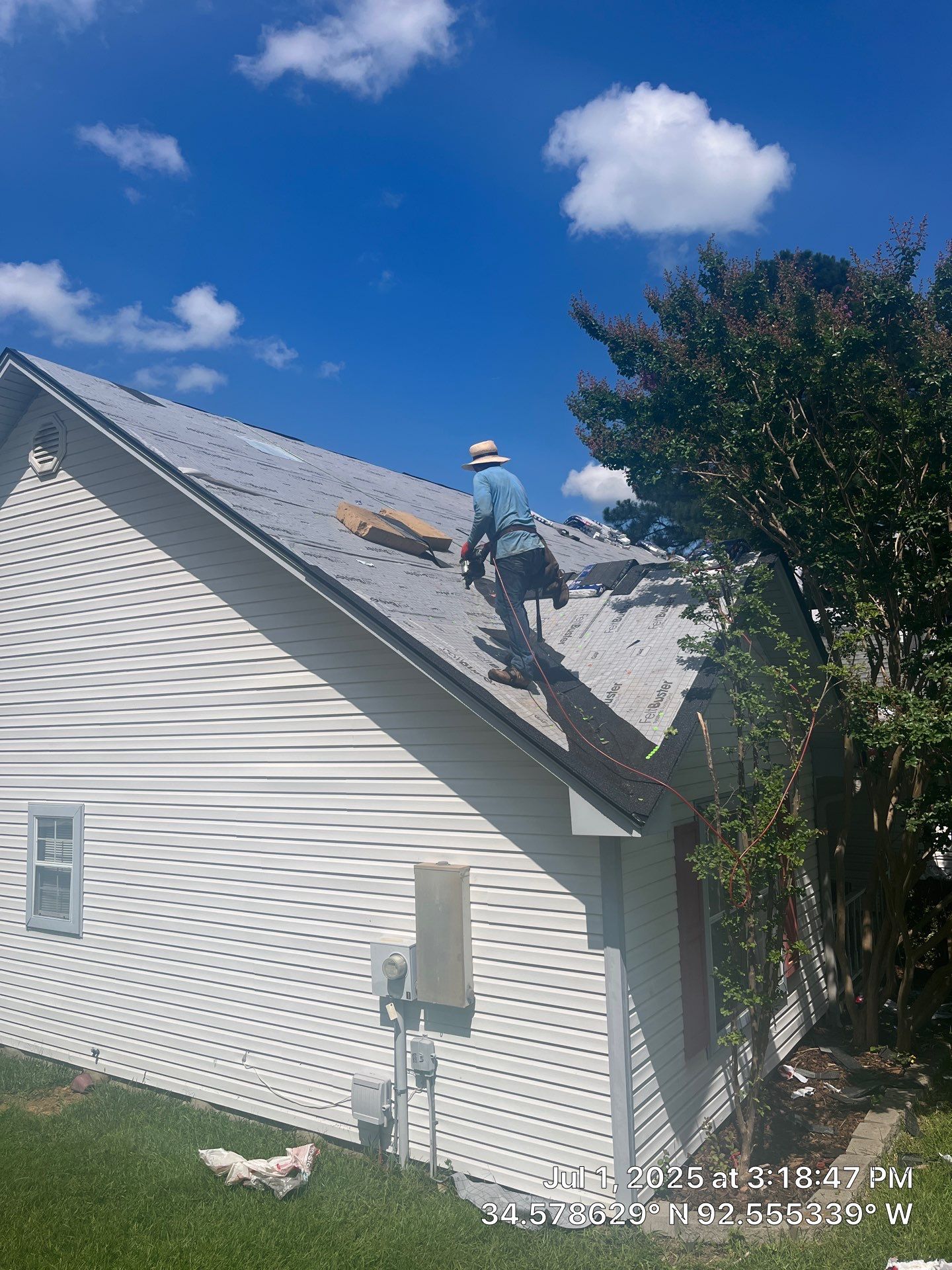 Benton Roof Replacement Featuring GAF Timberline HDZ Shingles by Temple Roofing and Exteriors