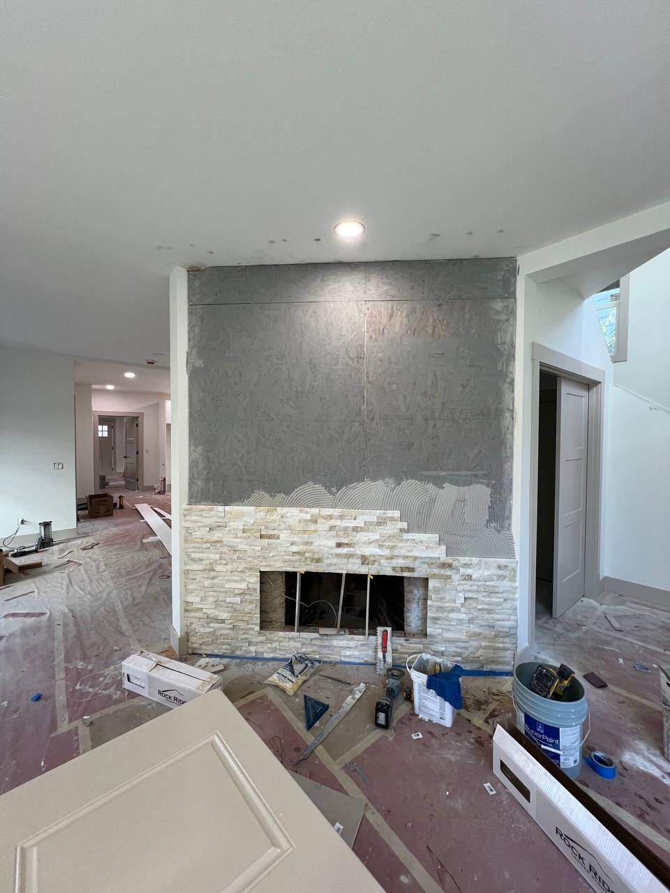 Fireplace Stone Work by Handyman State LLC