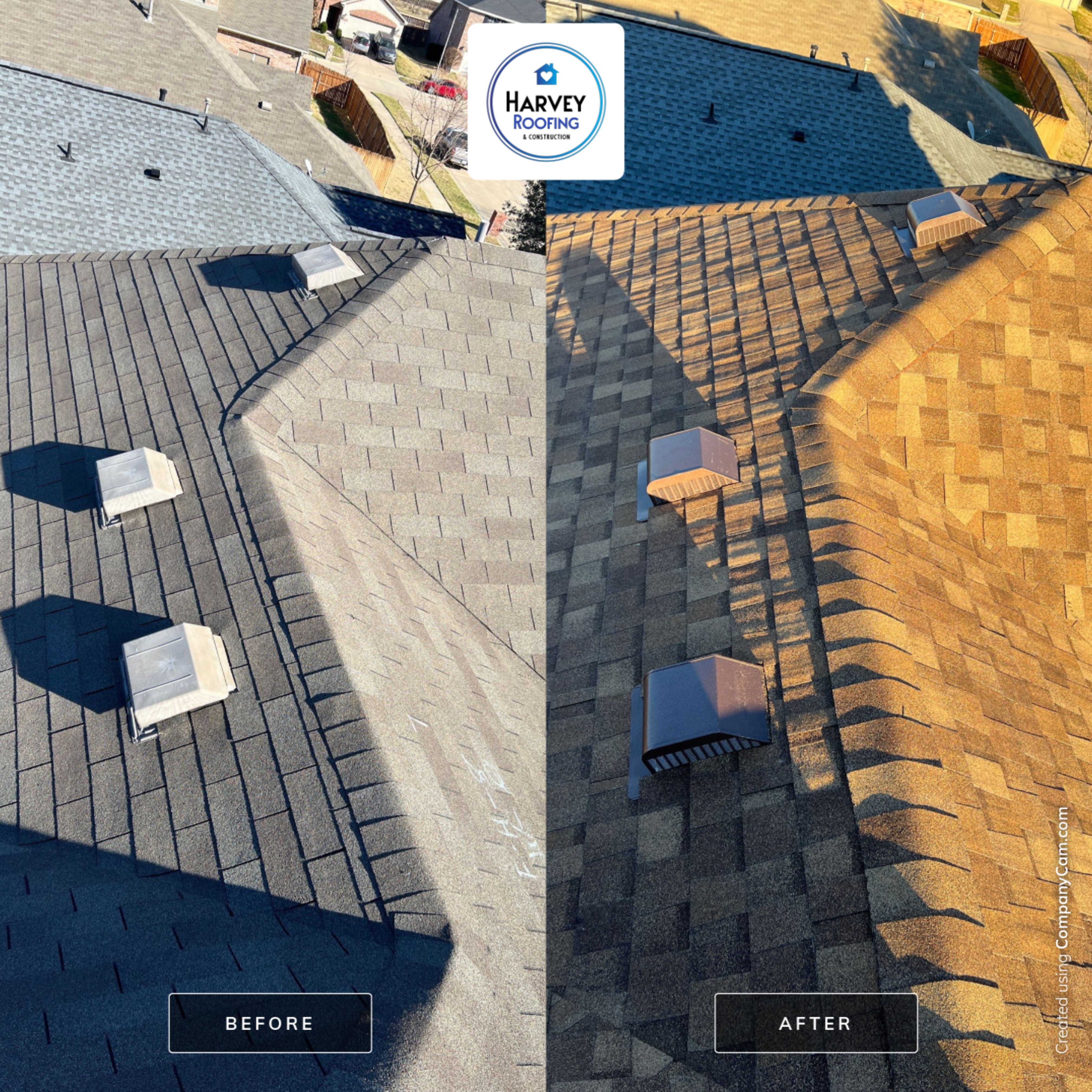 Residential Roofing Installation using ATLAS Pinnacle Pristine Shingles by Harvey Roofing & Construction