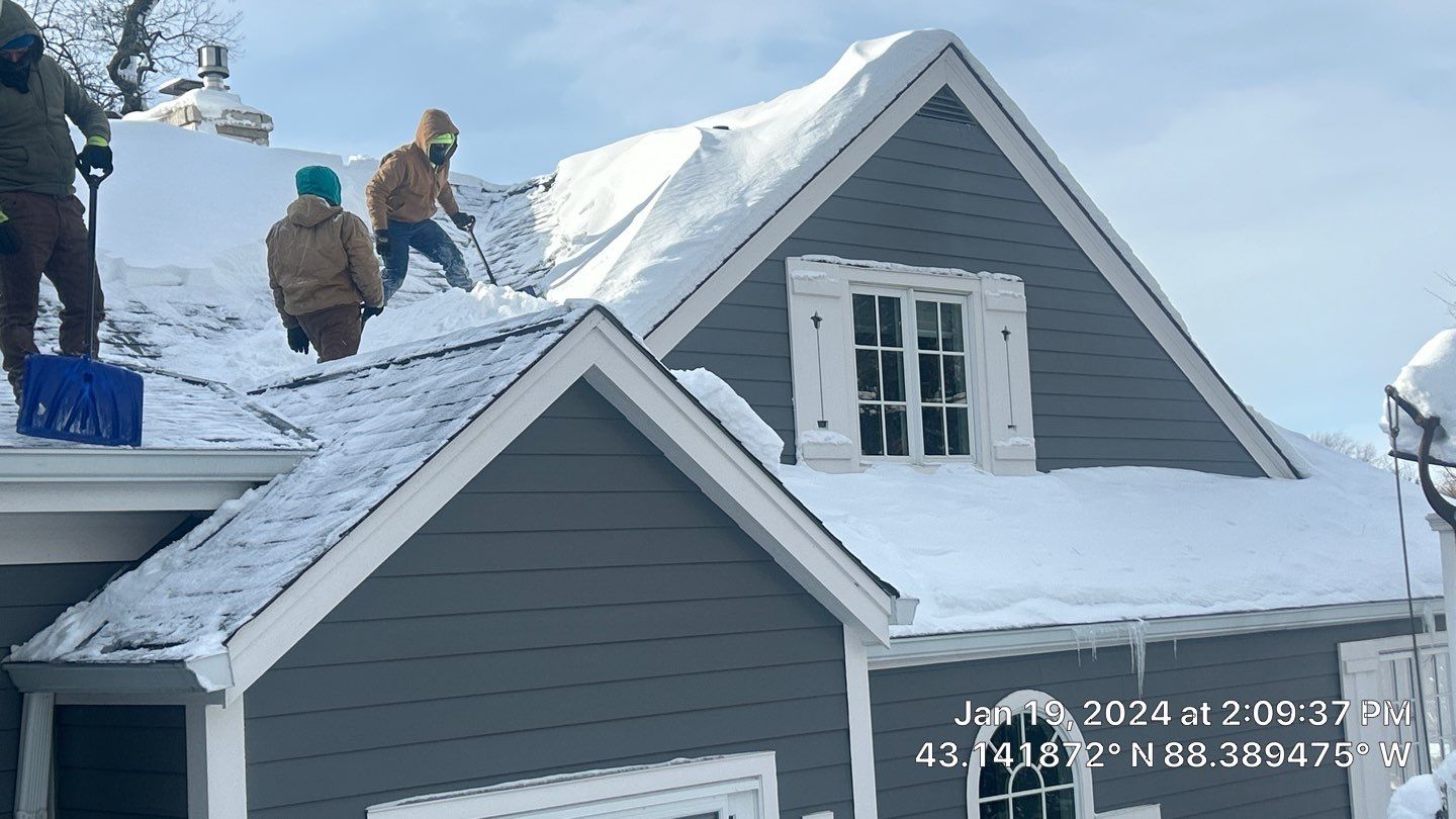 Roof Snow And Ice Dam Removal using Steamer by Total Restoration Services