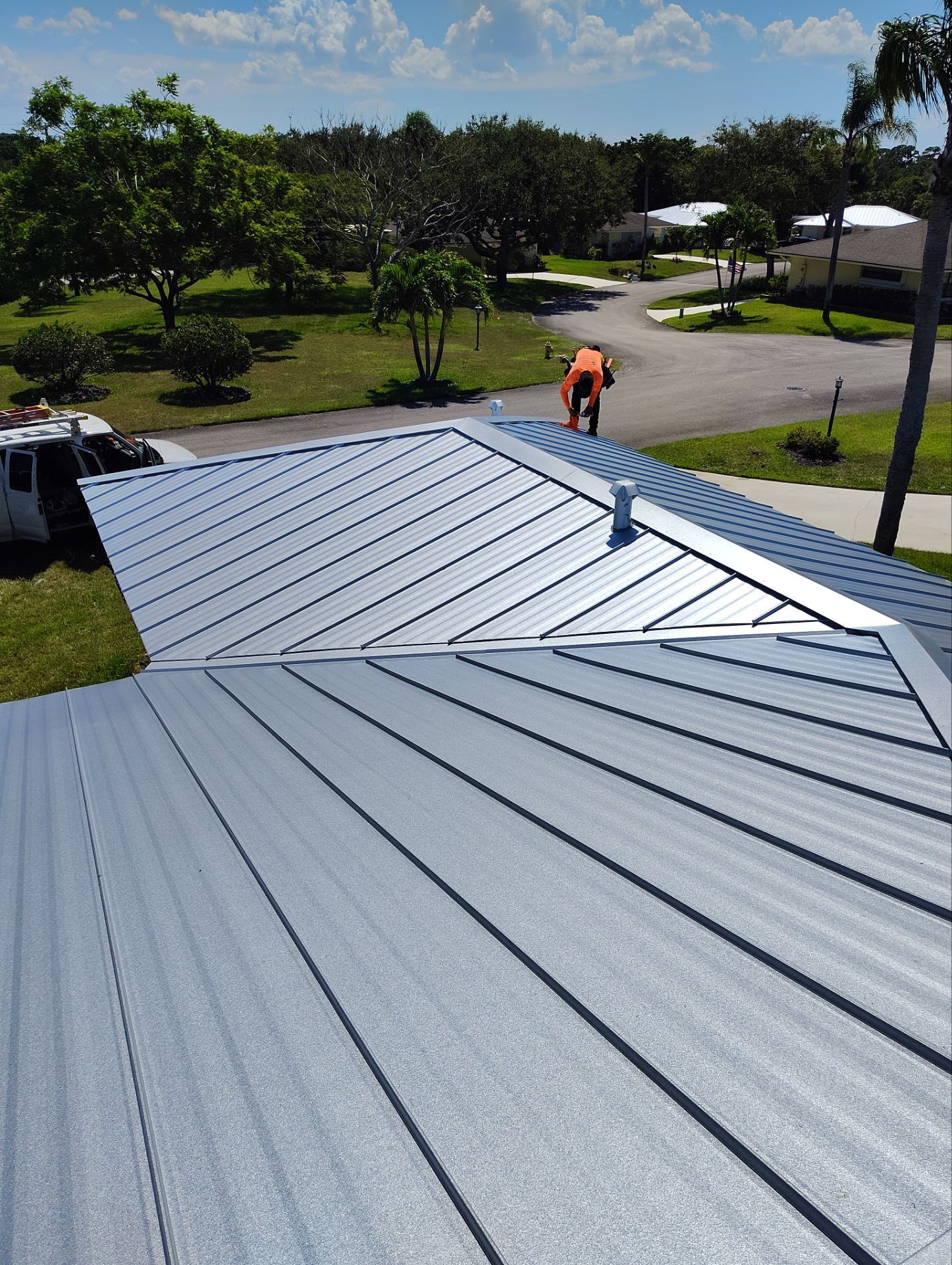 24ga 1" Nail-Strip Mill Finish by Total Roofing System The Metal Roof Experts