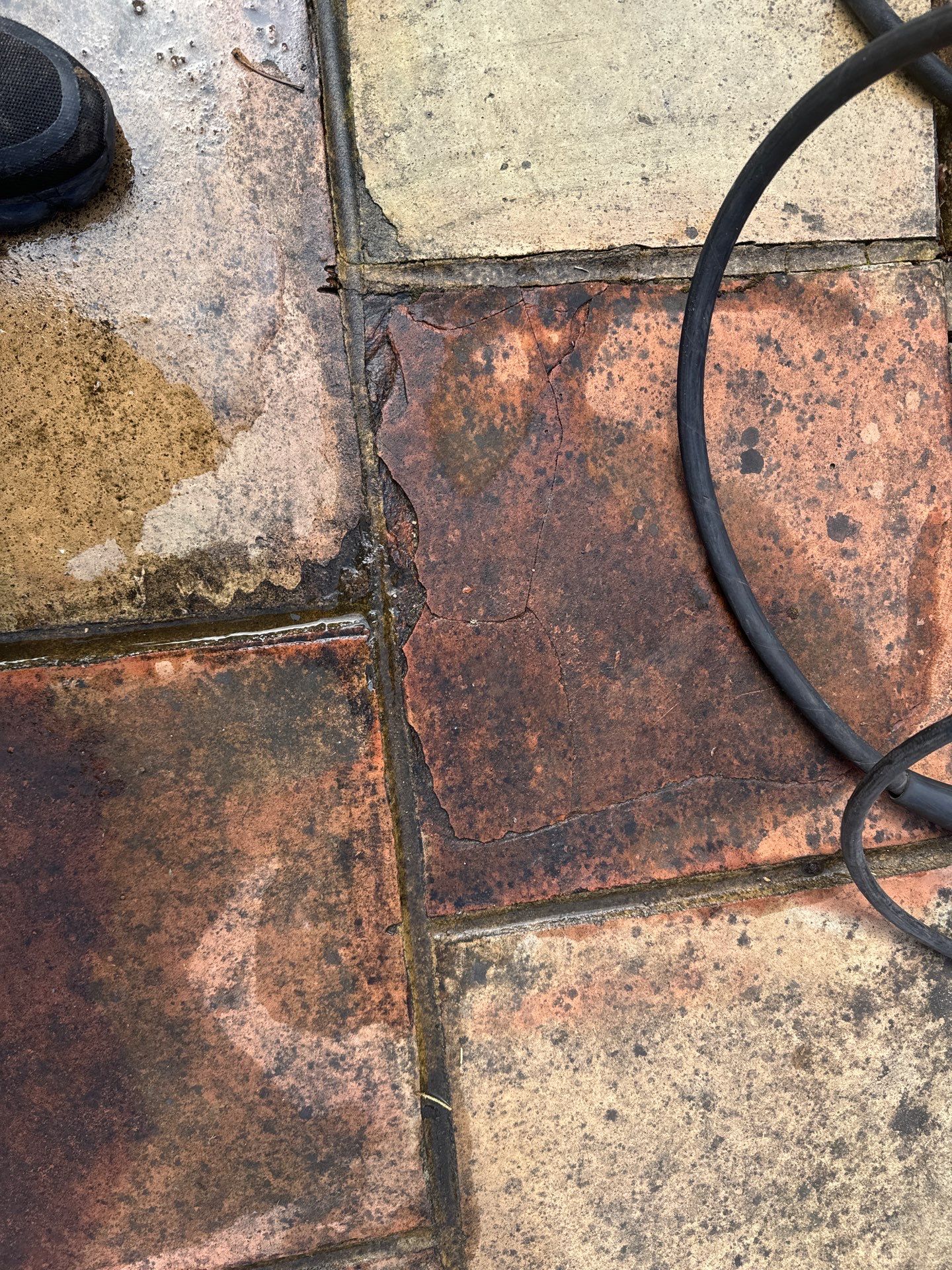 Roof and Patio Cleaning using Honda 15lpm Low Pressure Washing Machine by Ges Exterior Cleaning ltd