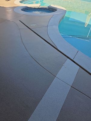 Quartz 2 tone Pool deck