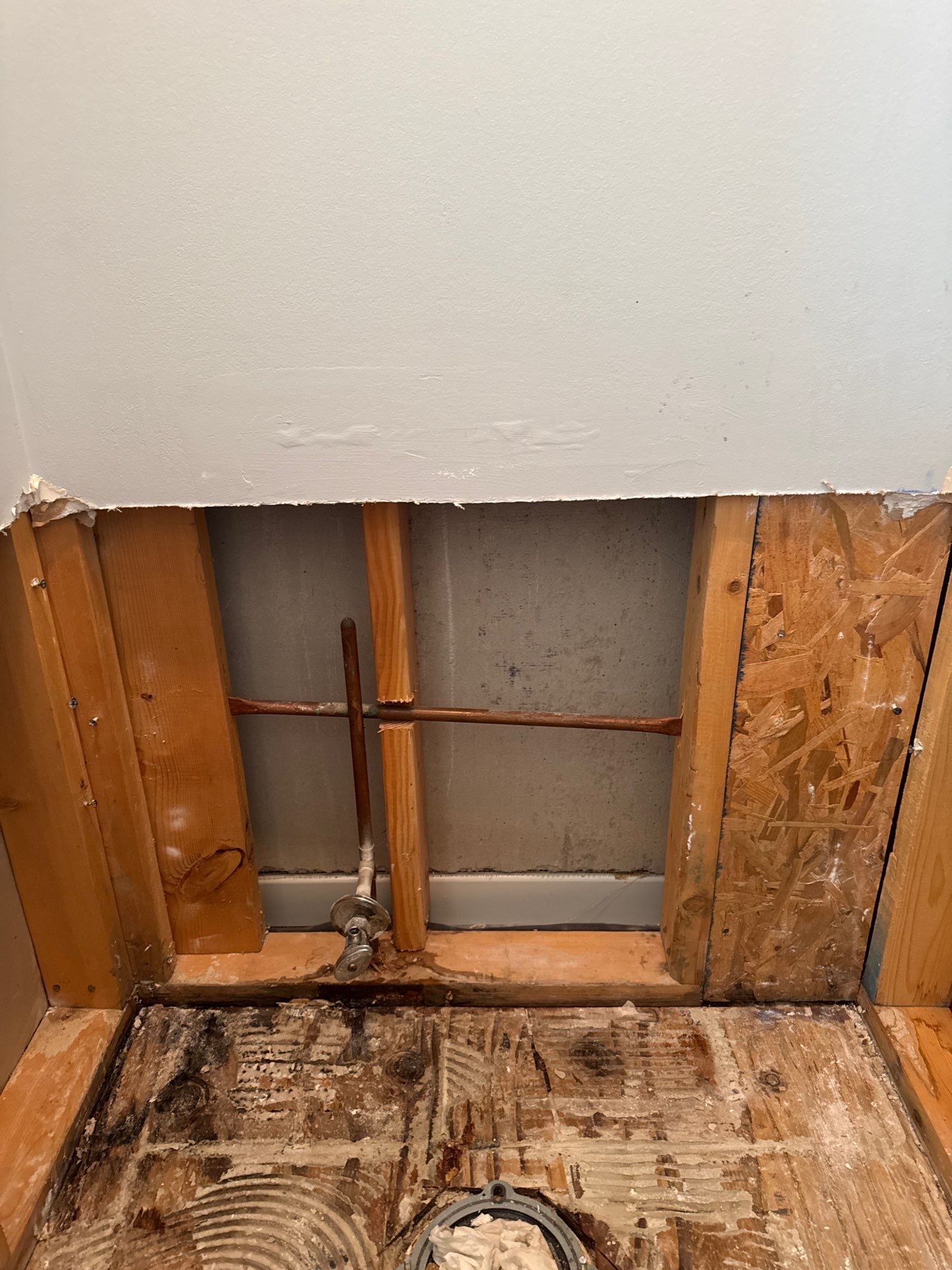 Shower Pan Leak by Chicagoland Water Medics