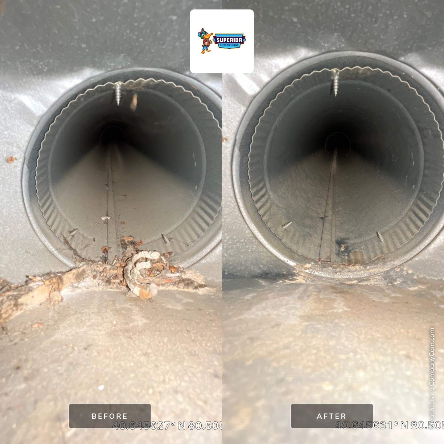Air Duct Cleaning With a Vacuum Truck in Midland, PA by Superior Air Duct Cleaning