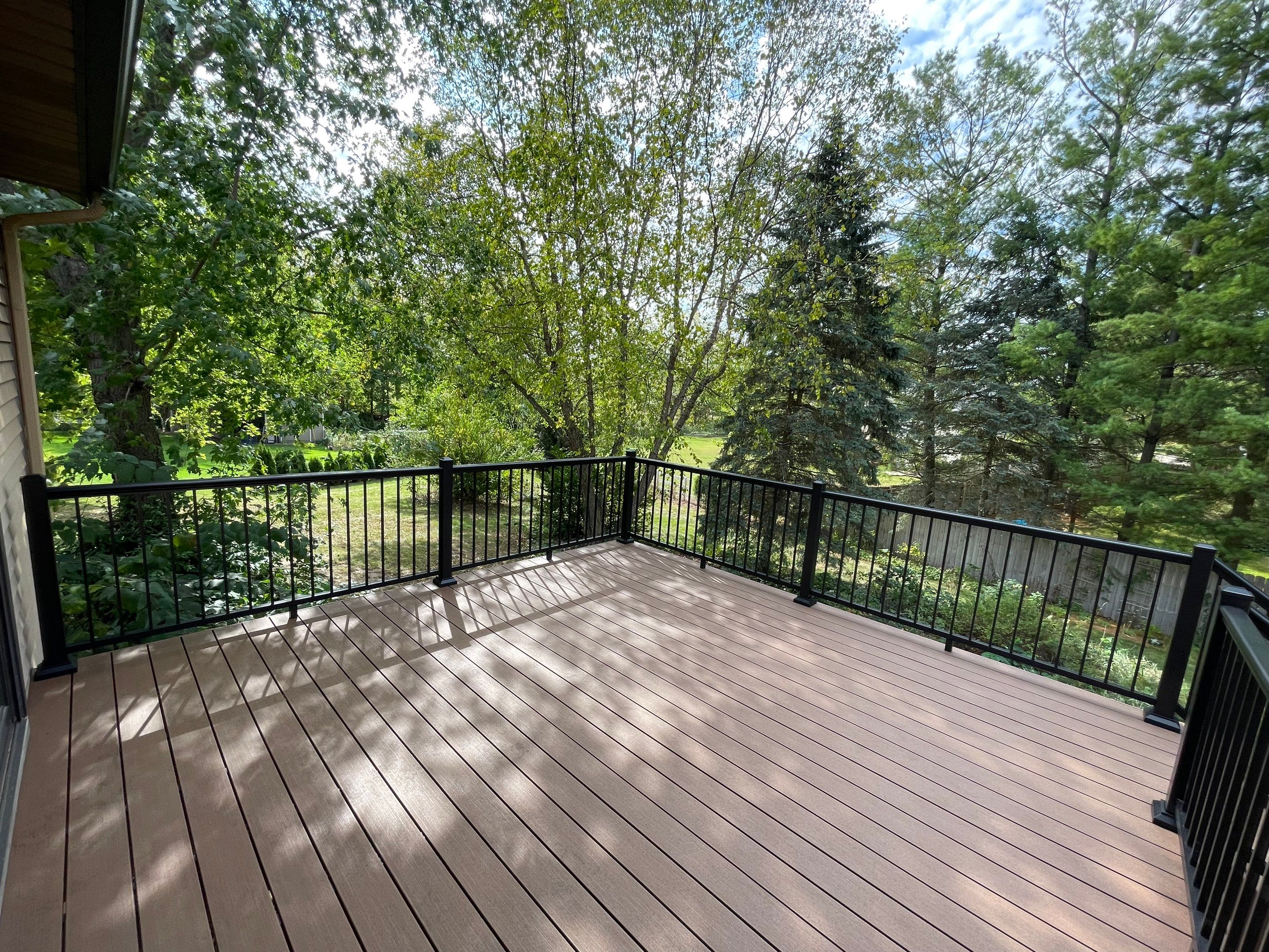 Deck Installation using TIMBERTECH DECKING by Avalon Roofing and Exteriors
